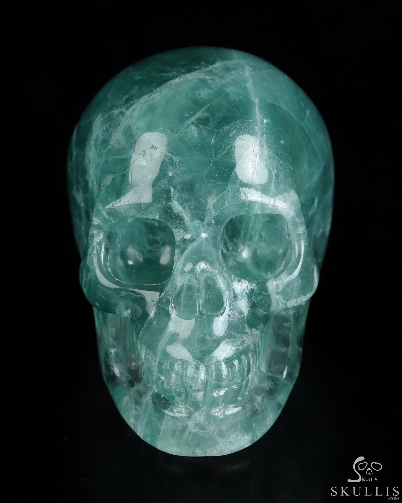 2.0" Fluorite Hand Carved Crystal Skull, Realistic, Crystal Healing 2.0" Fluorite Hand Carved Crystal Skull, Realistic, Crystal Healing
