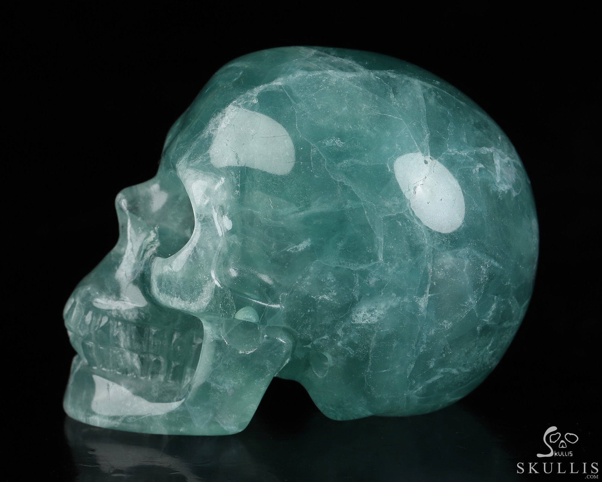 2.0" Fluorite Hand Carved Crystal Skull, Realistic, Crystal Healing 2.0" Fluorite Hand Carved Crystal Skull, Realistic, Crystal Healing