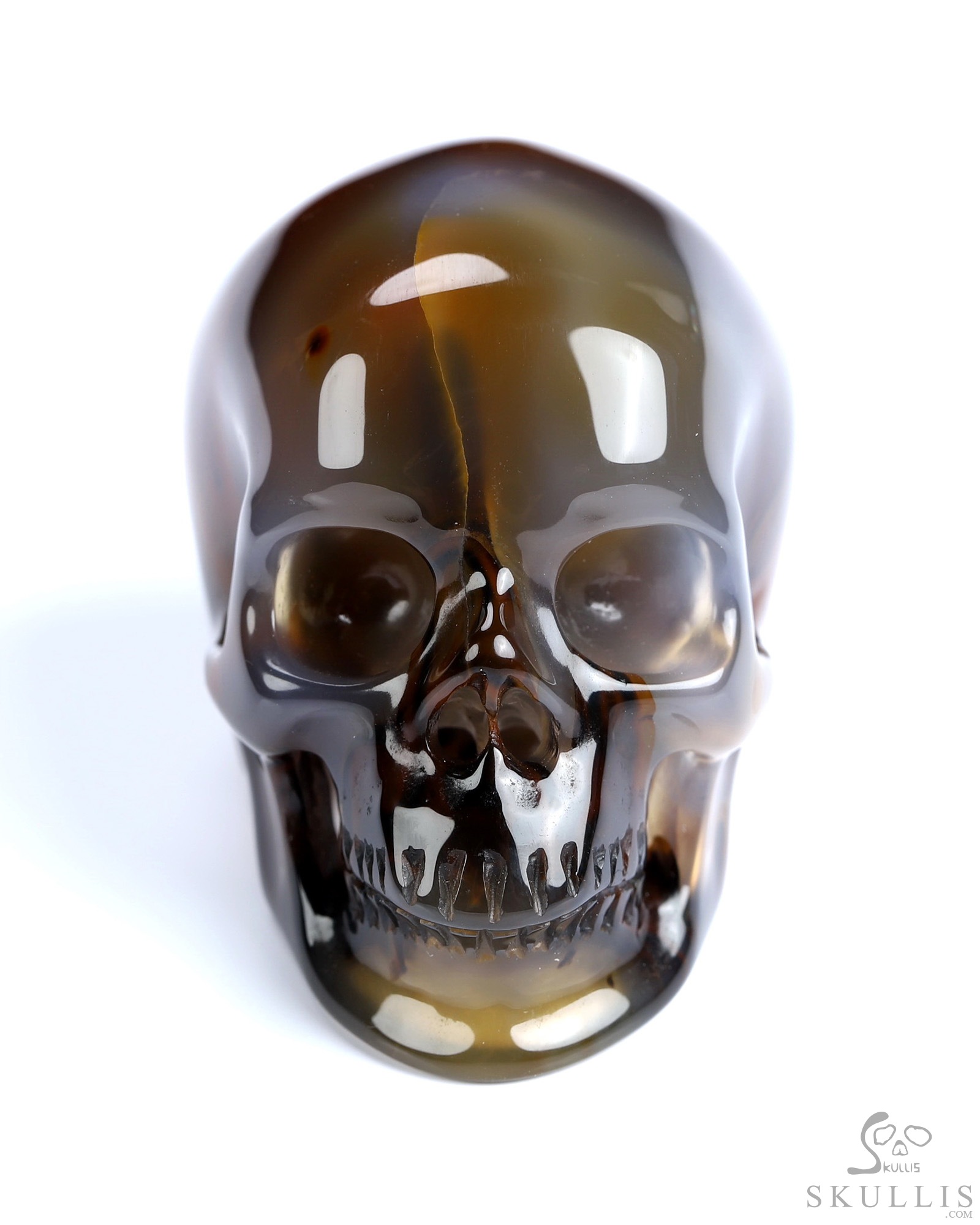 1.8" Premium Brazilian Agate Hand Carved Crystal Skull, Super Realistic, Crystal Healing 1.8" Premium Brazilian Agate Hand Carved Crystal Skull, Super Realistic, Crystal Healing