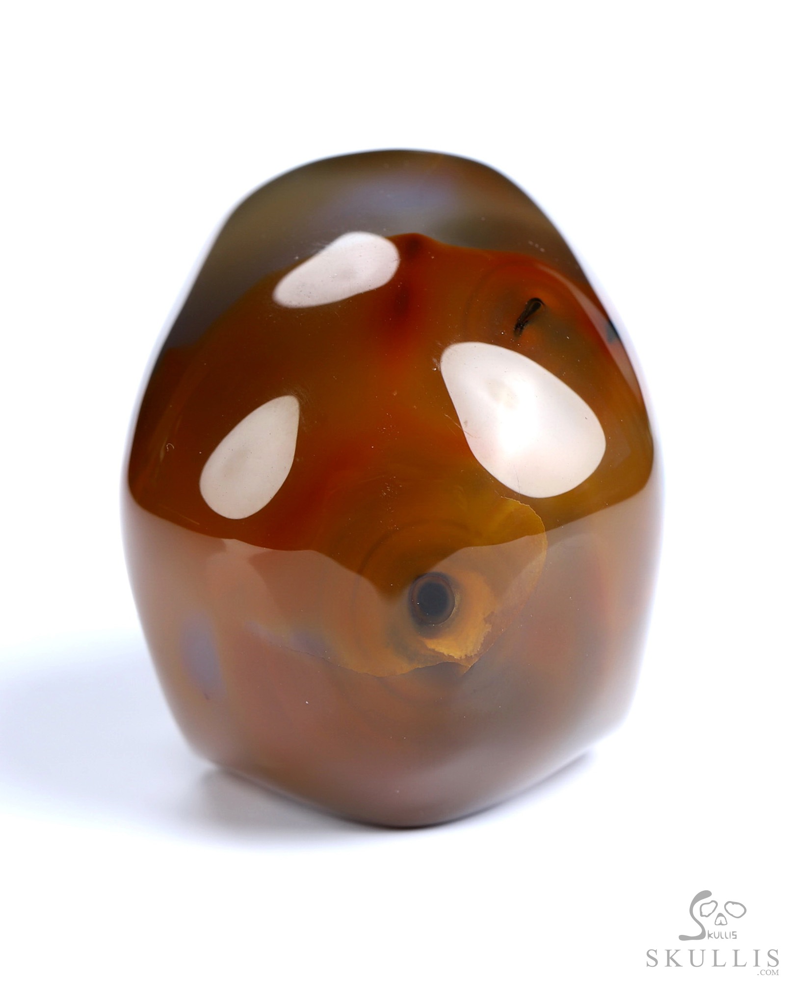 1.8" Premium Brazilian Agate Hand Carved Crystal Skull, Super Realistic, Crystal Healing 1.8" Premium Brazilian Agate Hand Carved Crystal Skull, Super Realistic, Crystal Healing