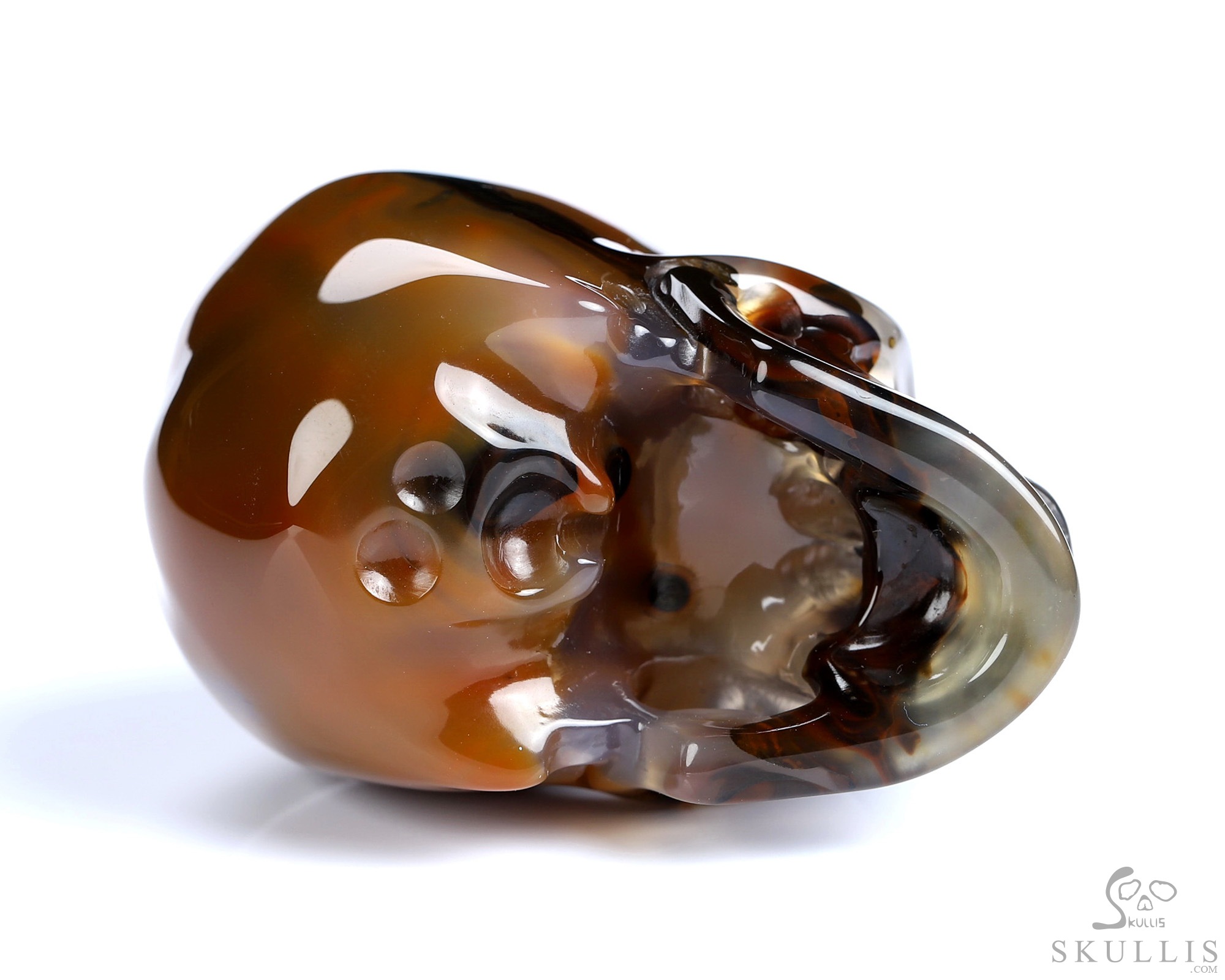 1.8" Premium Brazilian Agate Hand Carved Crystal Skull, Super Realistic, Crystal Healing 1.8" Premium Brazilian Agate Hand Carved Crystal Skull, Super Realistic, Crystal Healing