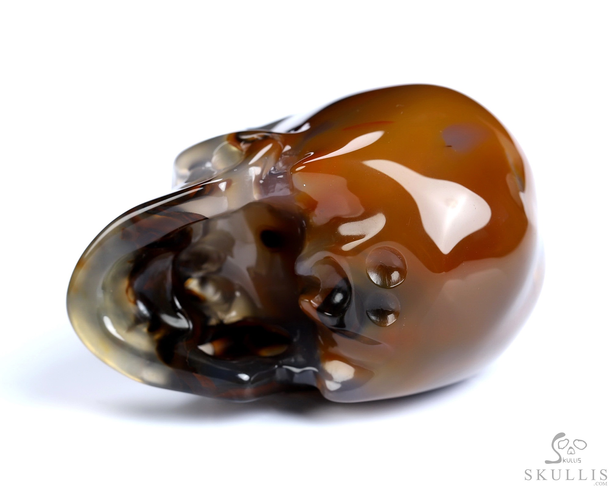 1.8" Premium Brazilian Agate Hand Carved Crystal Skull, Super Realistic, Crystal Healing 1.8" Premium Brazilian Agate Hand Carved Crystal Skull, Super Realistic, Crystal Healing