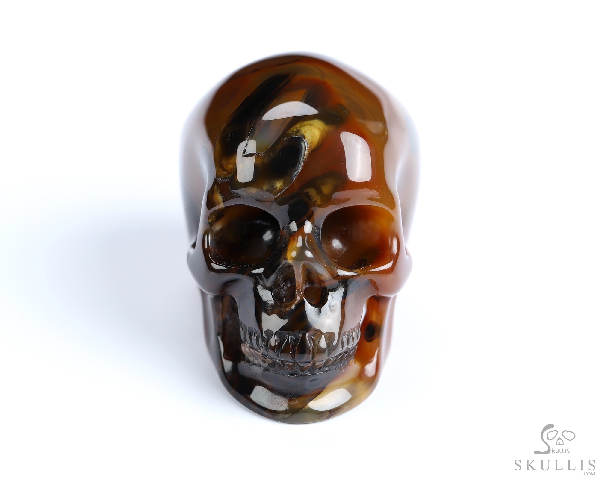 1.8" Premium Brazilian Agate Hand Carved Crystal Skull, Super Realistic, Crystal Healing 1.8" Premium Brazilian Agate Hand Carved Crystal Skull, Super Realistic, Crystal Healing
