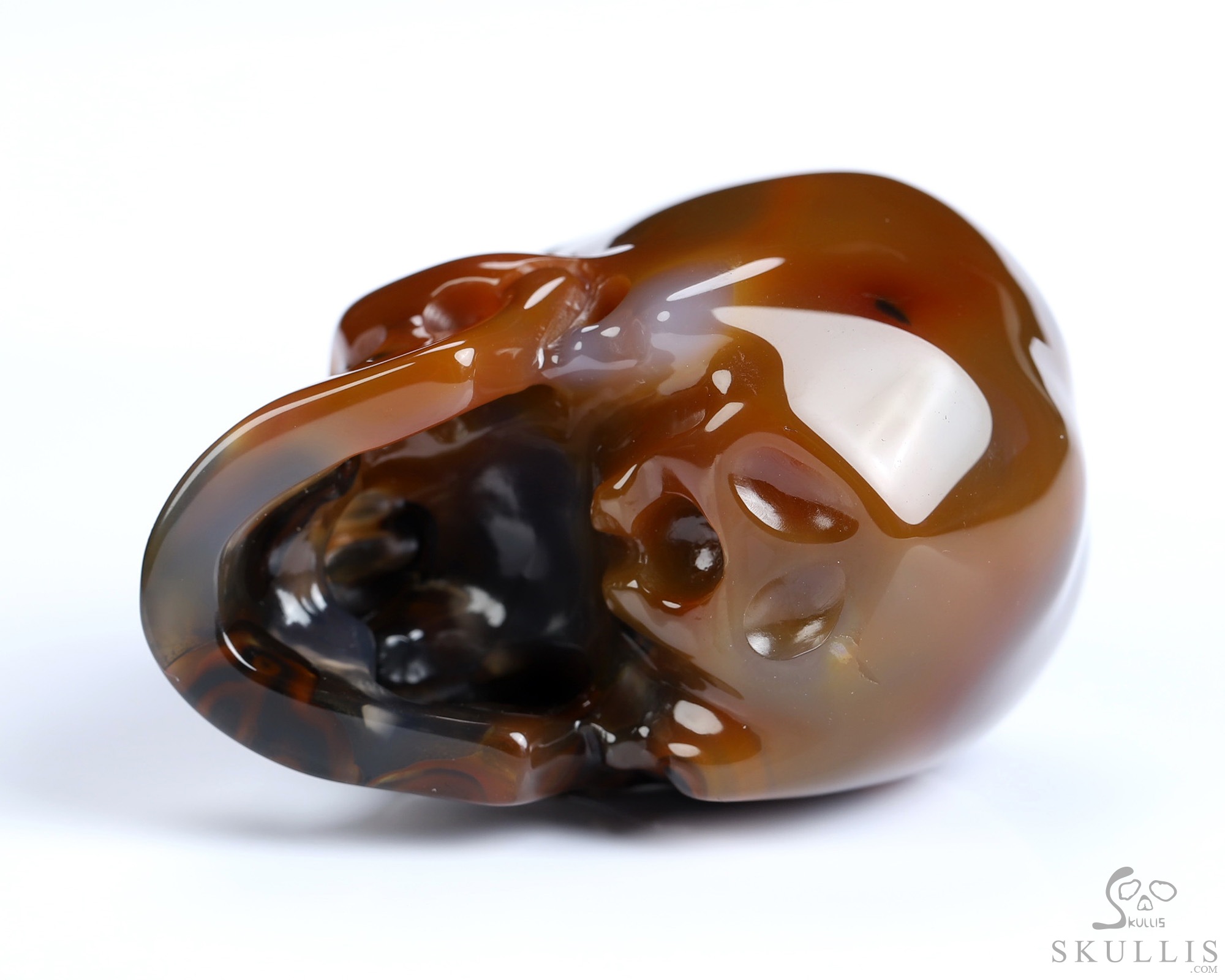 1.8" Premium Brazilian Agate Hand Carved Crystal Skull, Super Realistic, Crystal Healing 1.8" Premium Brazilian Agate Hand Carved Crystal Skull, Super Realistic, Crystal Healing