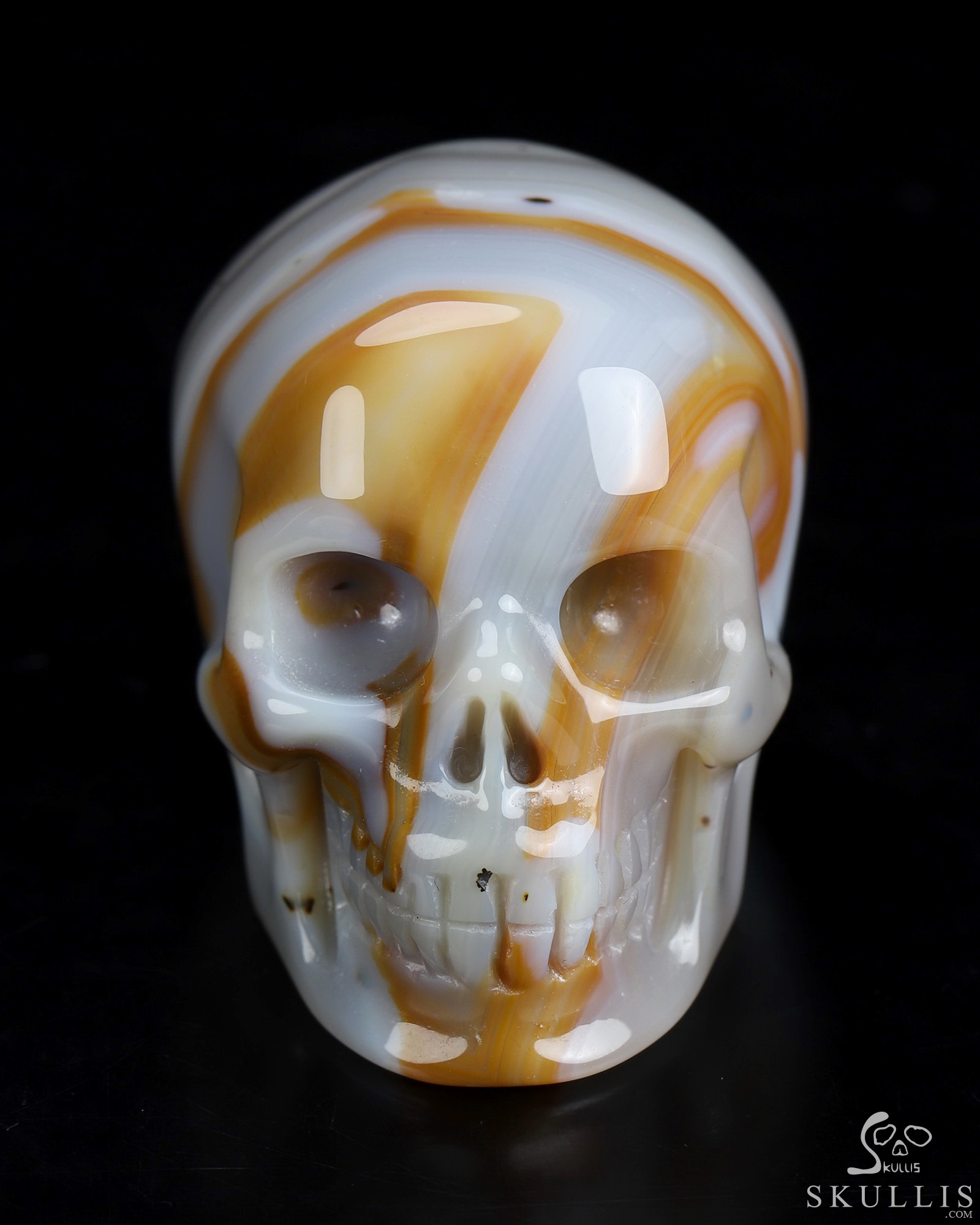 1.9" Premium Brazilian Agate Hand Carved Crystal Skull, Super Realistic, Crystal Healing 1.9" Premium Brazilian Agate Hand Carved Crystal Skull, Super Realistic, Crystal Healing