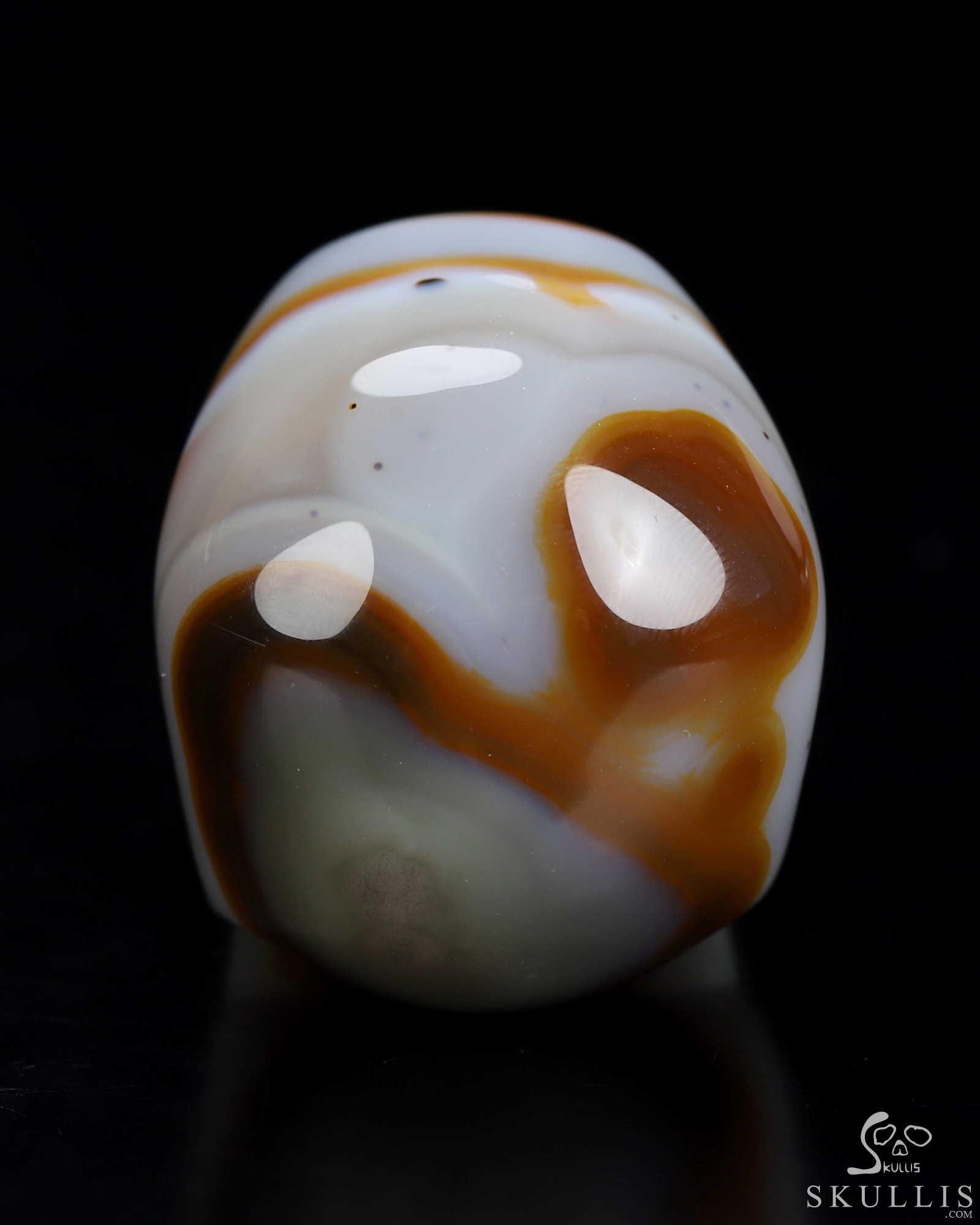 1.9" Premium Brazilian Agate Hand Carved Crystal Skull, Super Realistic, Crystal Healing 1.9" Premium Brazilian Agate Hand Carved Crystal Skull, Super Realistic, Crystal Healing