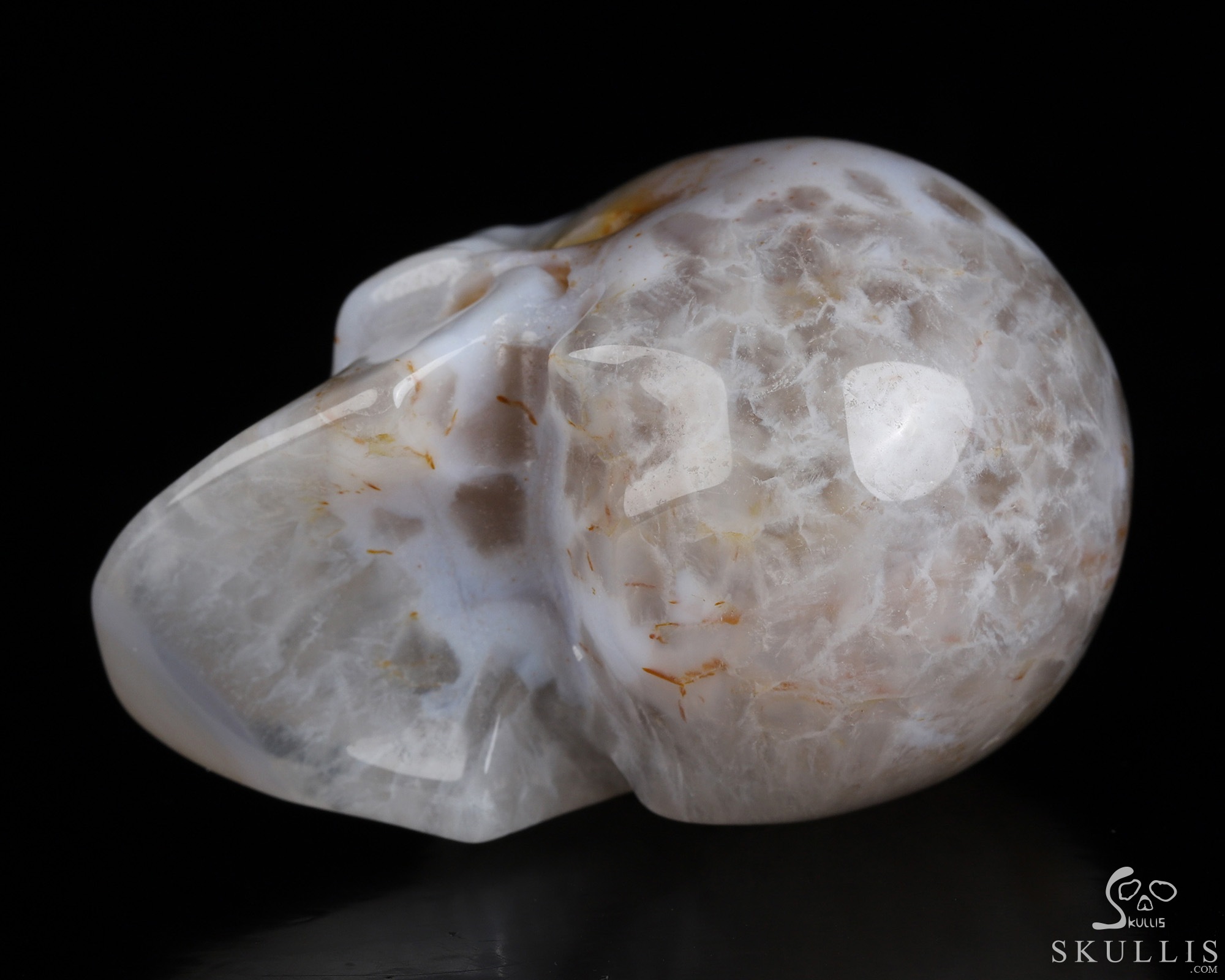 2.0" Premium Brazilian Agate Geode Hand Carved Crystal Skull, Realistic, Crystal Healing 2.0" Premium Brazilian Agate Geode Hand Carved Crystal Skull, Realistic, Crystal Healing