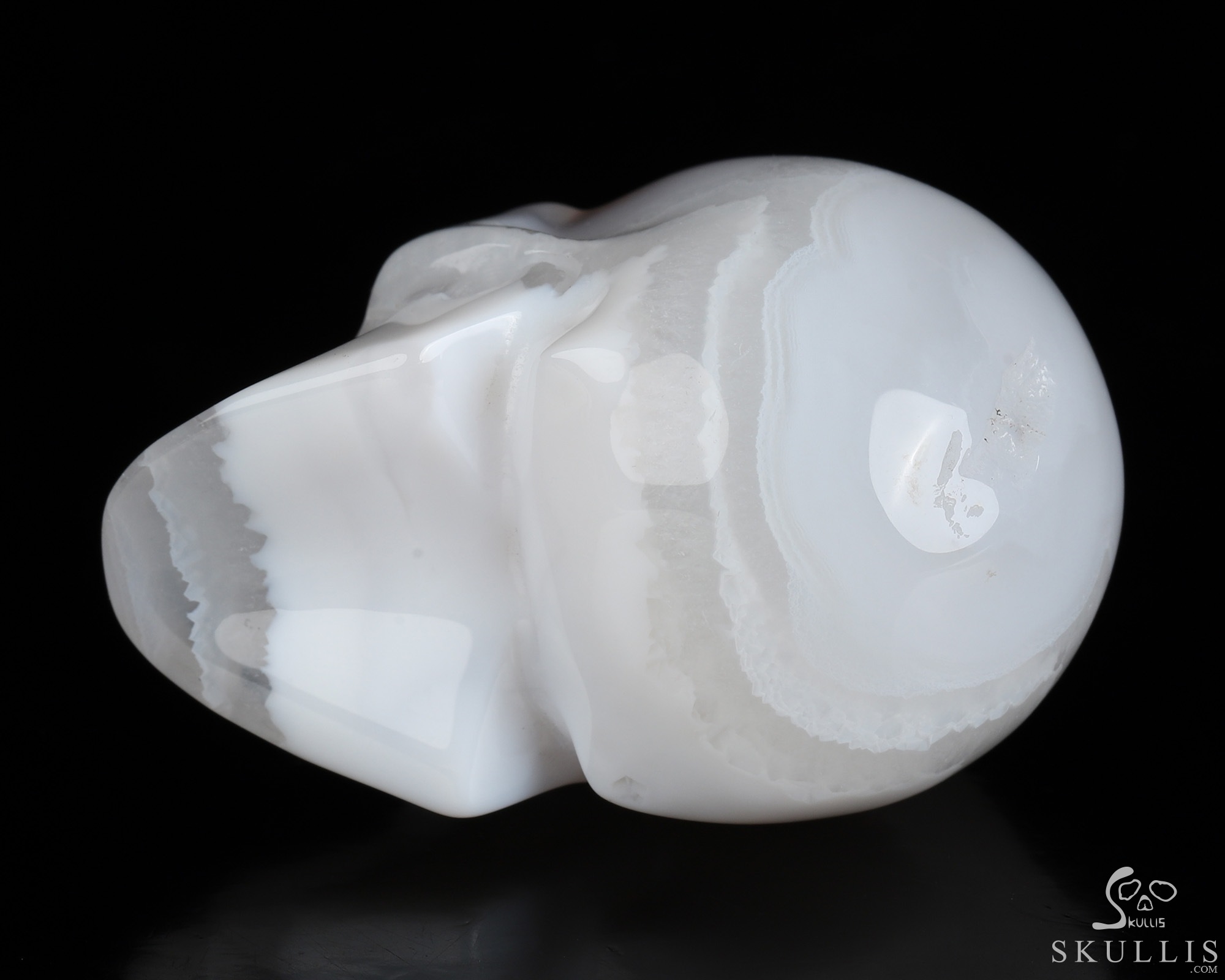 2.0" Agate Geode Hand Carved Crystal Skull, Realistic, Crystal Healing 2.0" Agate Geode Hand Carved Crystal Skull, Realistic, Crystal Healing