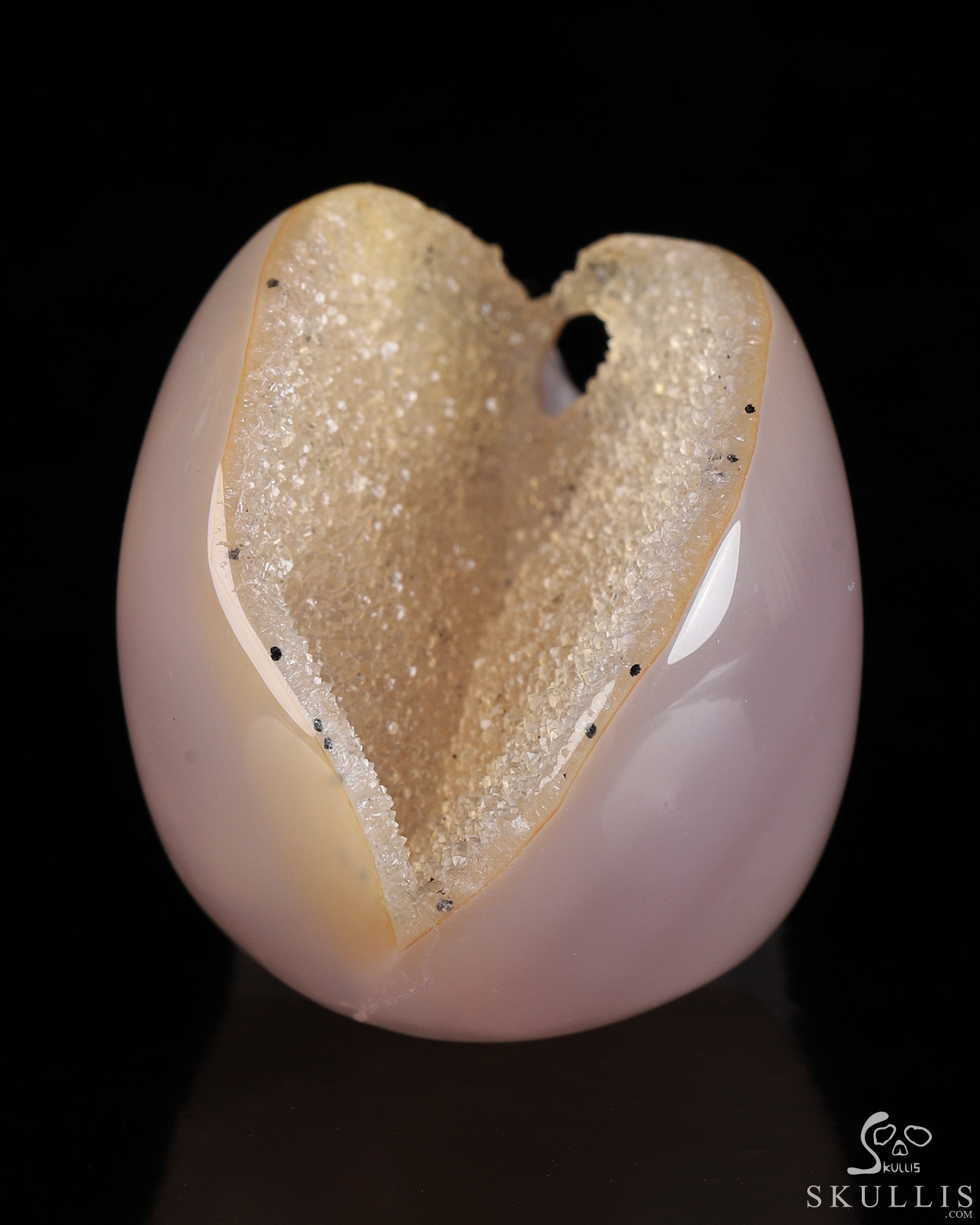 2.0" Agate Geode Hand Carved Crystal Skull, Realistic, Crystal Healing 2.0" Agate Geode Hand Carved Crystal Skull, Realistic, Crystal Healing