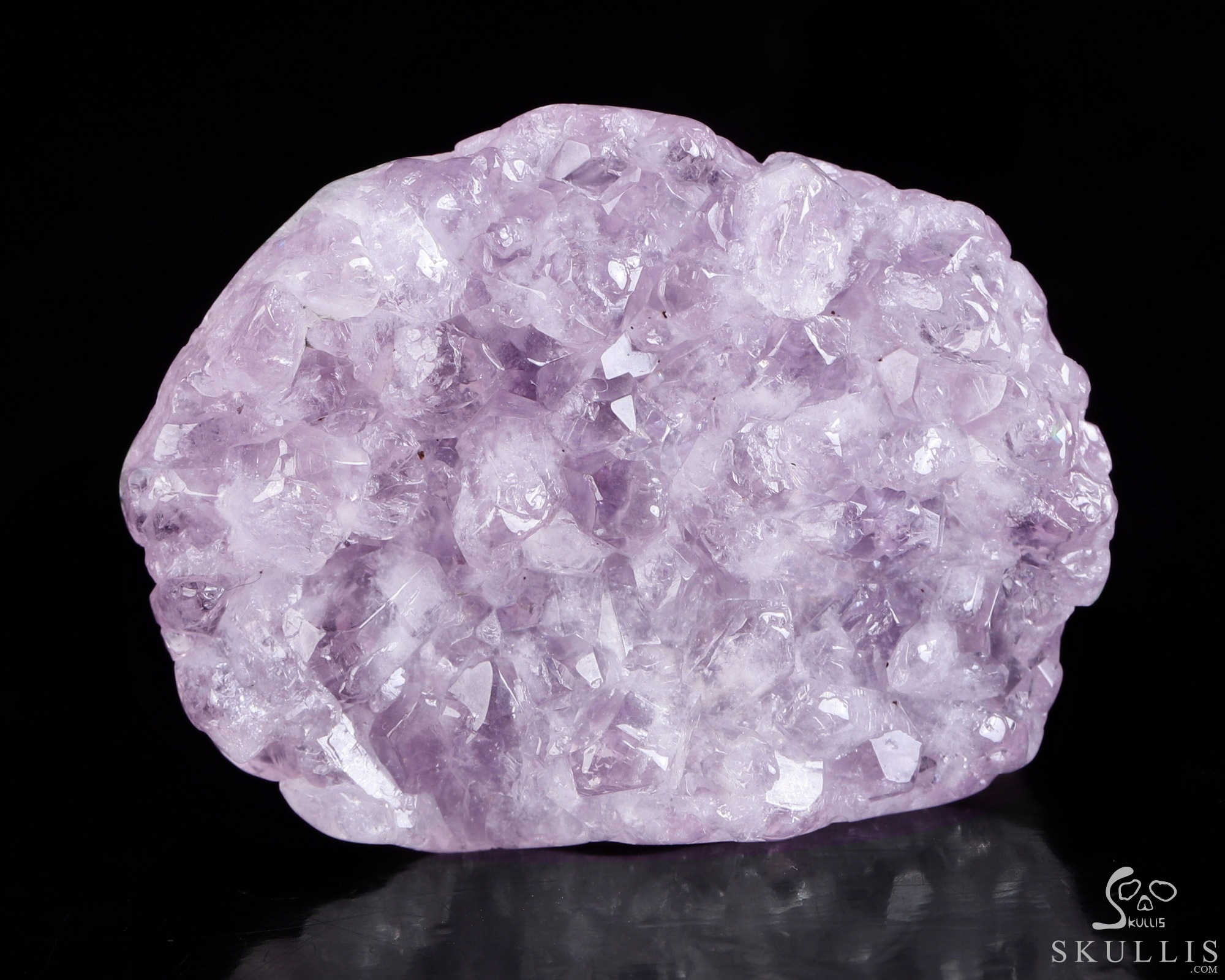 1.7" Amethyst & Agate Druse Hand Carved Crystal Skull Fine Art Sculpture, Crystal Healing 1.7" Amethyst & Agate Druse Hand Carved Crystal Skull Fine Art Sculpture, Crystal Healing