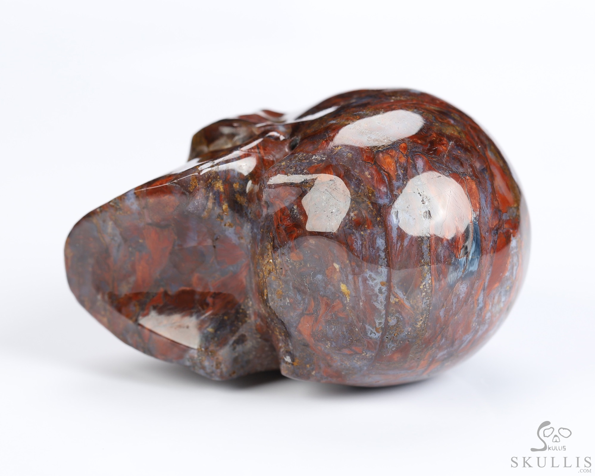 2.0" Pietersite Hand Carved Crystal Skull, Realistic, Crystal Healing 2.0" Pietersite Hand Carved Crystal Skull, Realistic, Crystal Healing