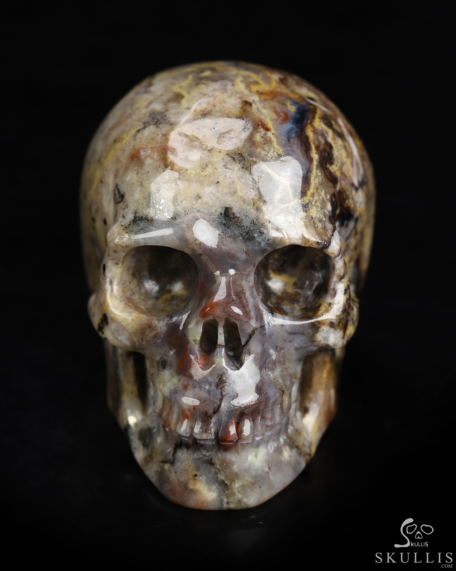 2.0" Pietersite Hand Carved Crystal Skull, Realistic, Crystal Healing 2.0" Pietersite Hand Carved Crystal Skull, Realistic, Crystal Healing