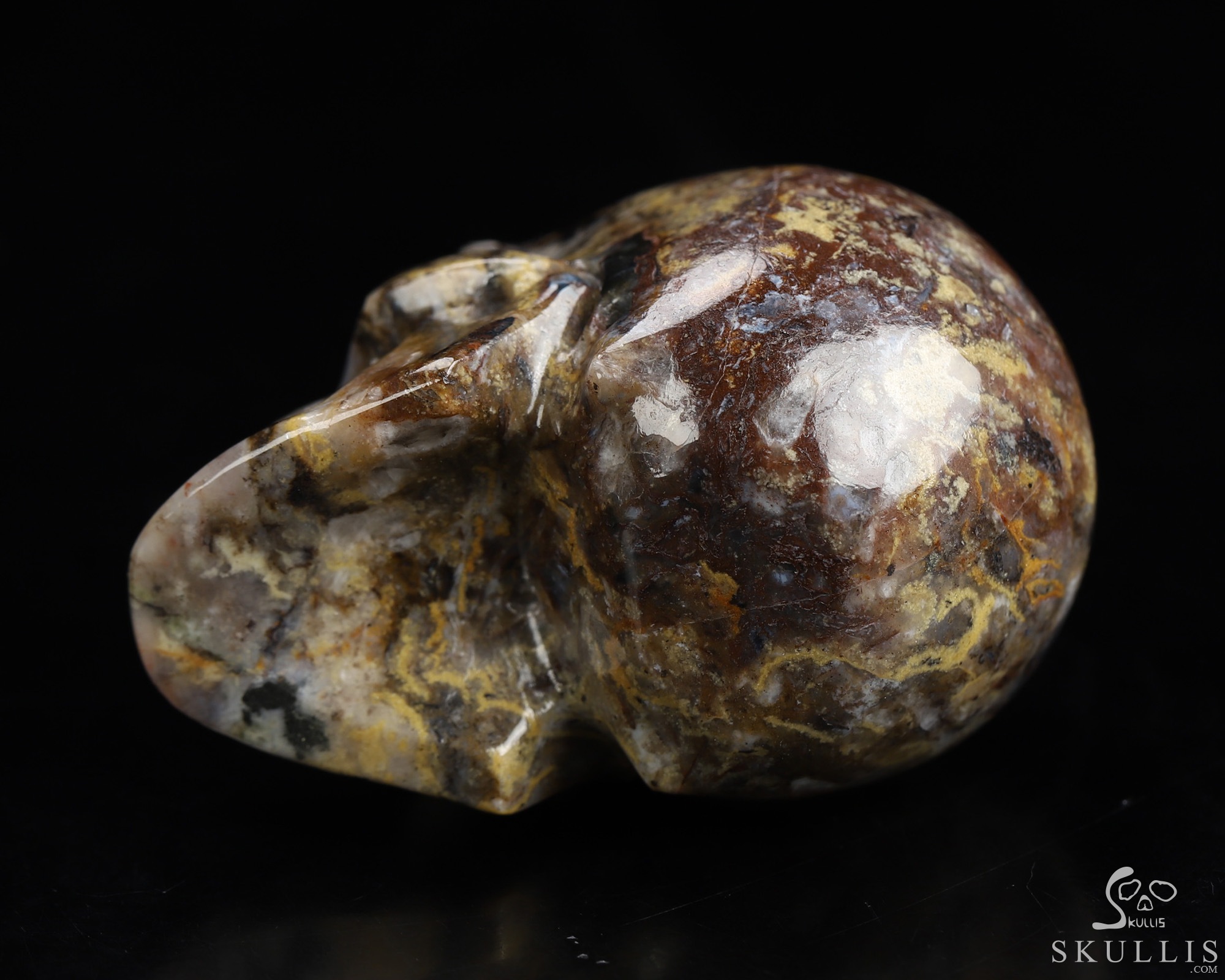 2.0" Pietersite Hand Carved Crystal Skull, Realistic, Crystal Healing 2.0" Pietersite Hand Carved Crystal Skull, Realistic, Crystal Healing