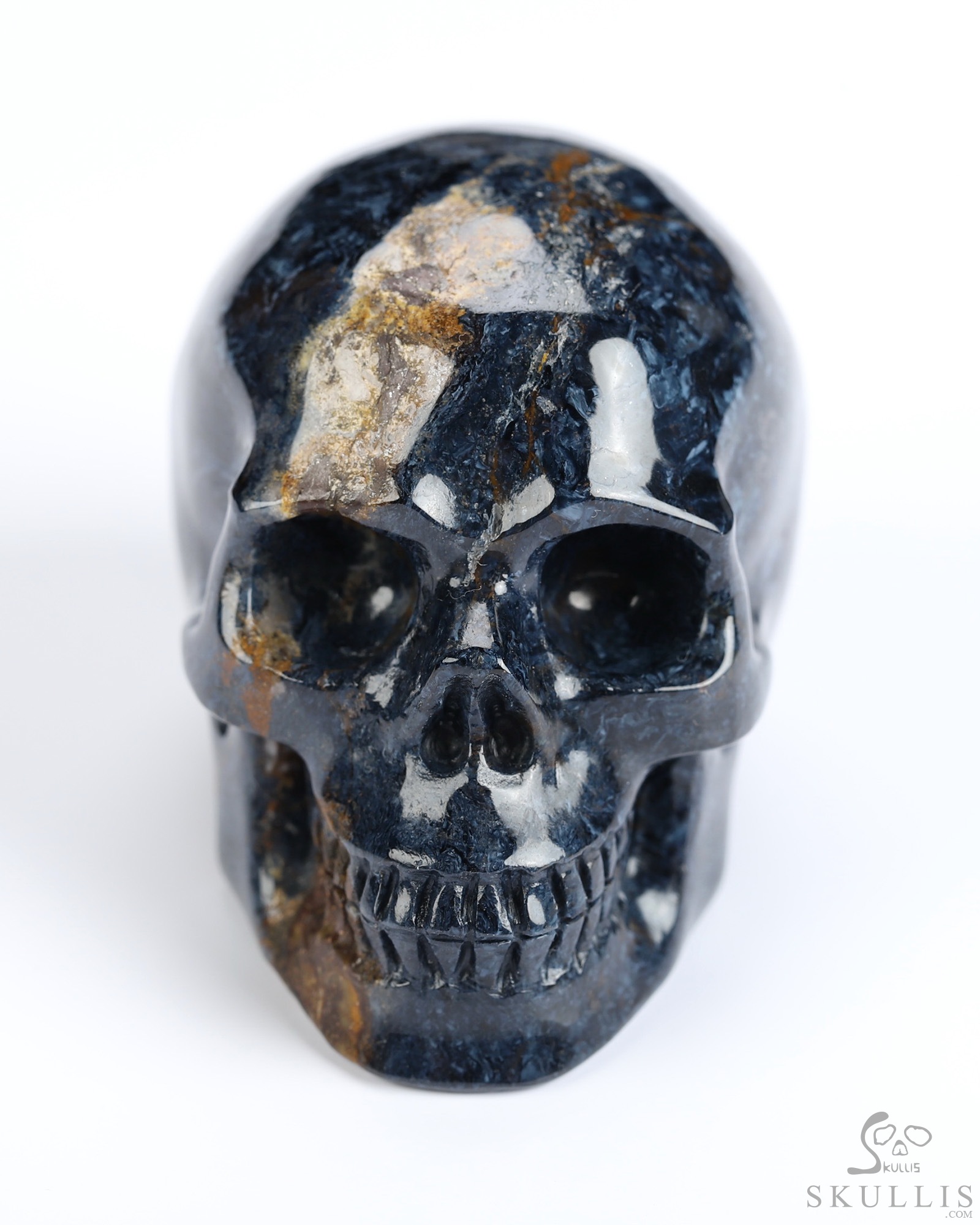 2.0" Pietersite Hand Carved Crystal Skull, Realistic, Crystal Healing 2.0" Pietersite Hand Carved Crystal Skull, Realistic, Crystal Healing