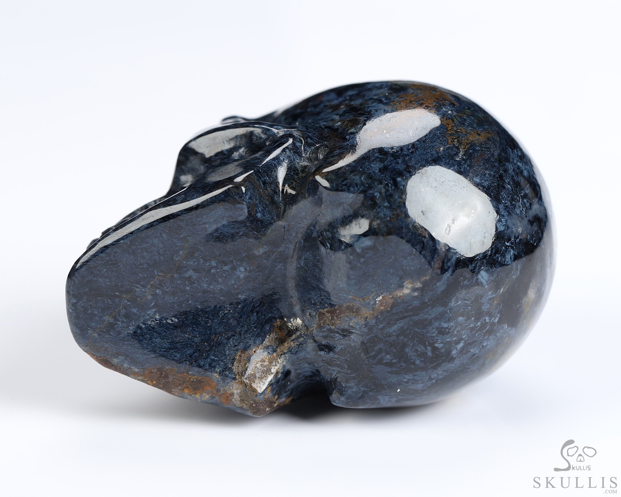 2.0" Pietersite Hand Carved Crystal Skull, Realistic, Crystal Healing 2.0" Pietersite Hand Carved Crystal Skull, Realistic, Crystal Healing