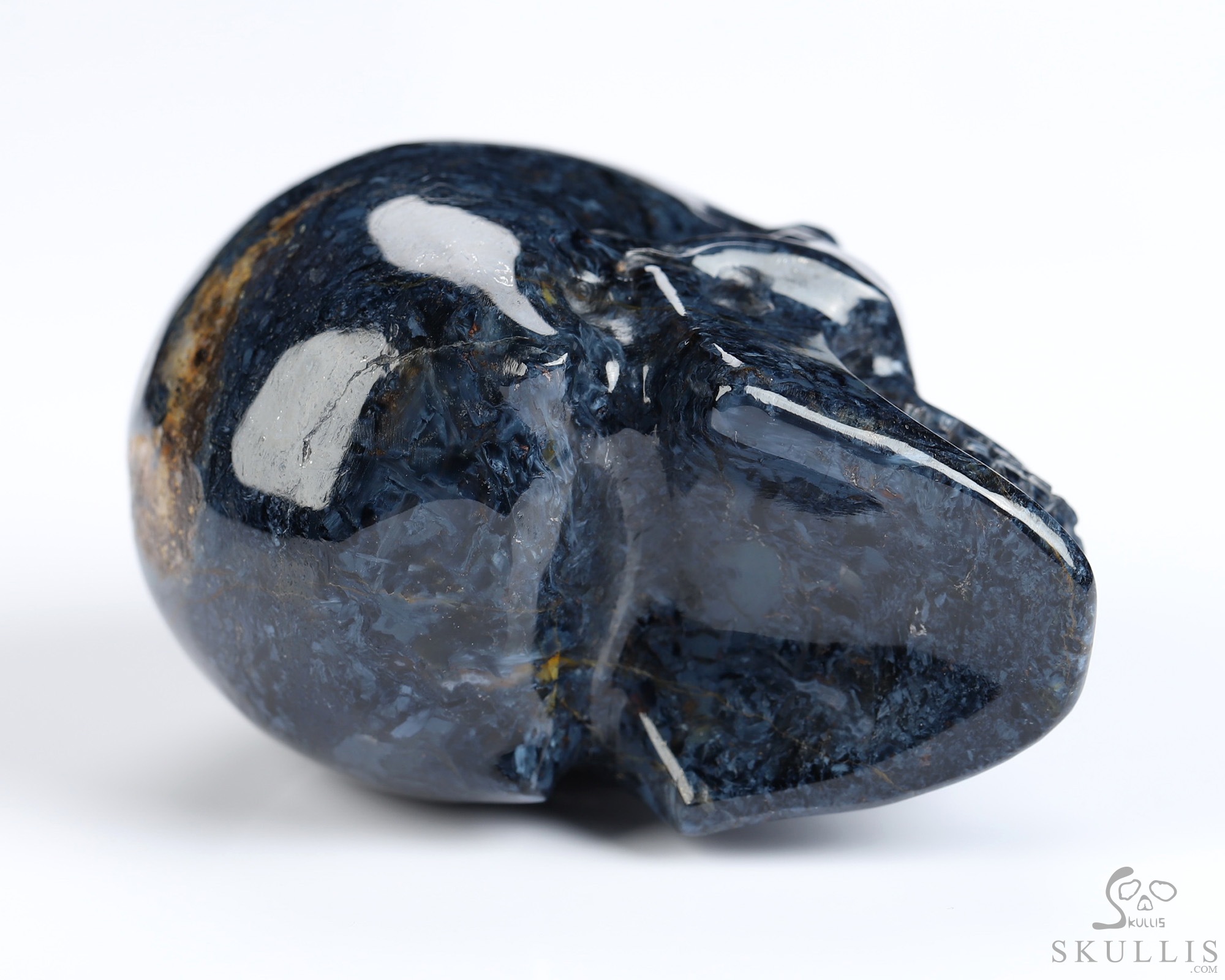 2.0" Pietersite Hand Carved Crystal Skull, Realistic, Crystal Healing 2.0" Pietersite Hand Carved Crystal Skull, Realistic, Crystal Healing