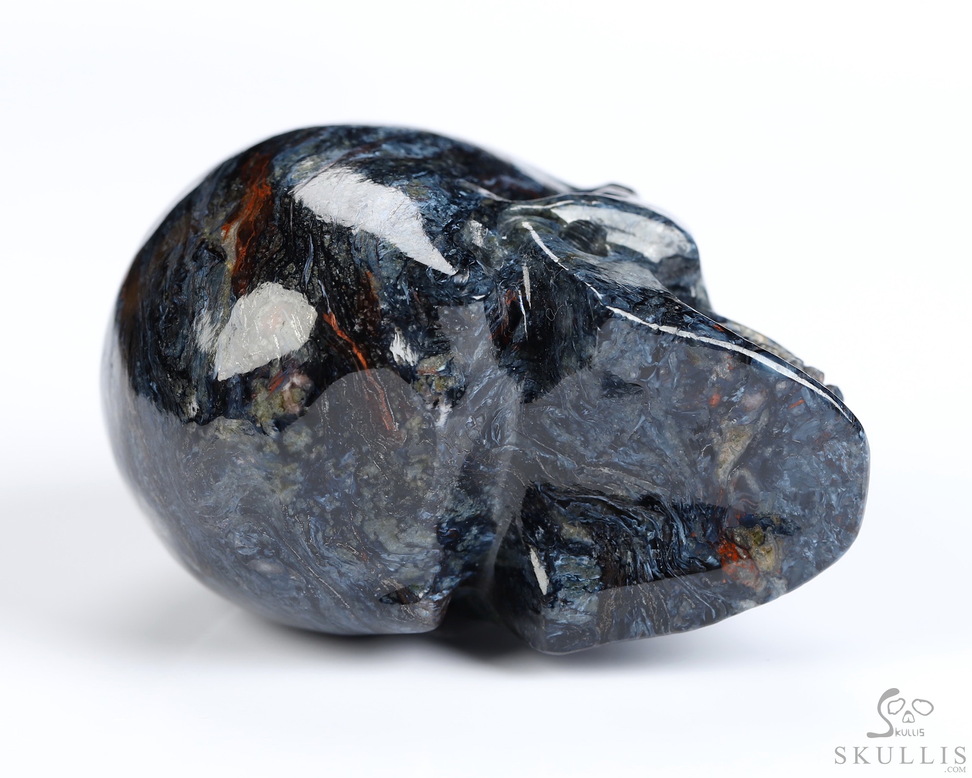 2.0" Pietersite Hand Carved Crystal Skull, Realistic, Crystal Healing 2.0" Pietersite Hand Carved Crystal Skull, Realistic, Crystal Healing