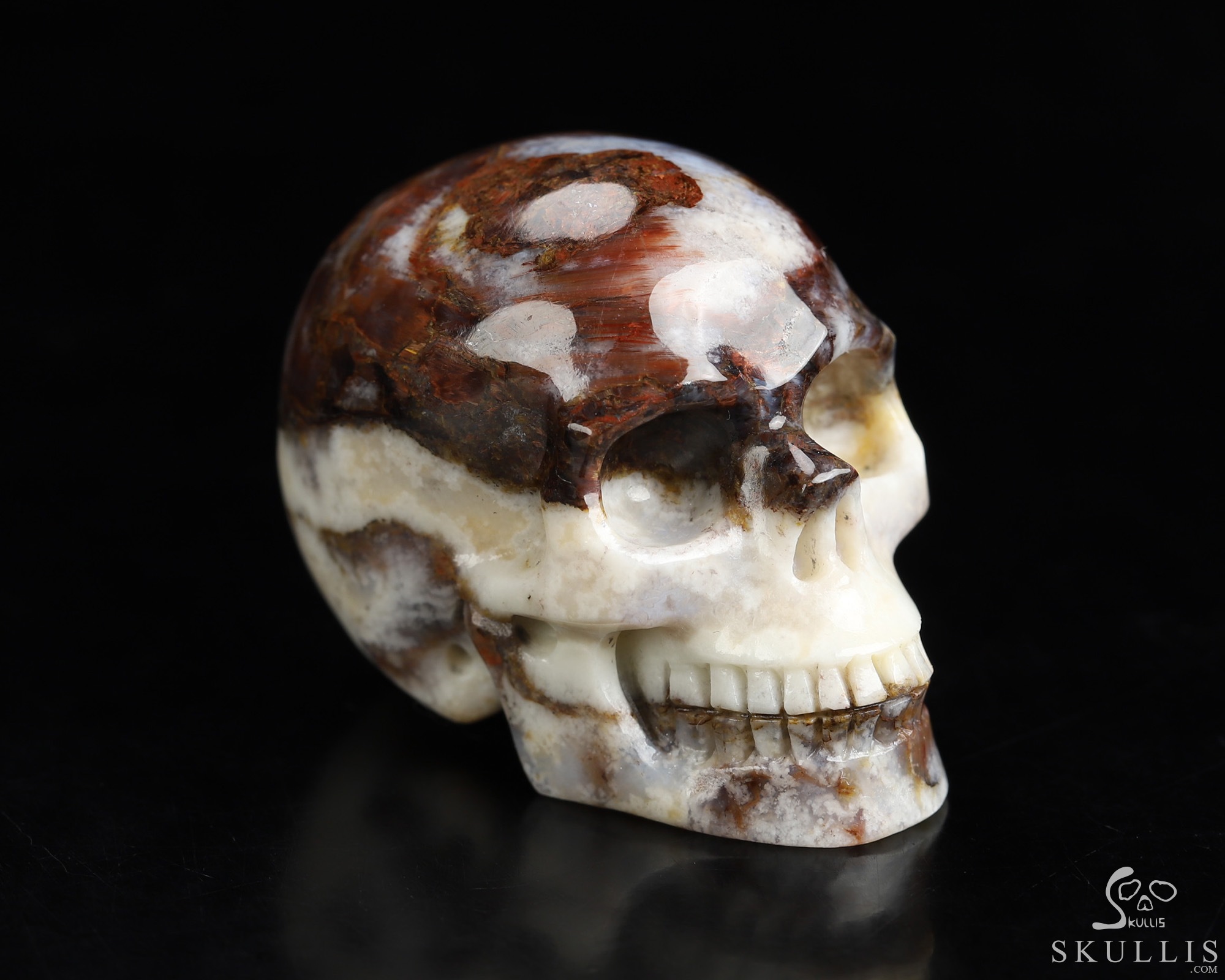1.5" Pietersite Hand Carved Crystal Skull, Realistic, Crystal Healing 1.5" Pietersite Hand Carved Crystal Skull, Realistic, Crystal Healing