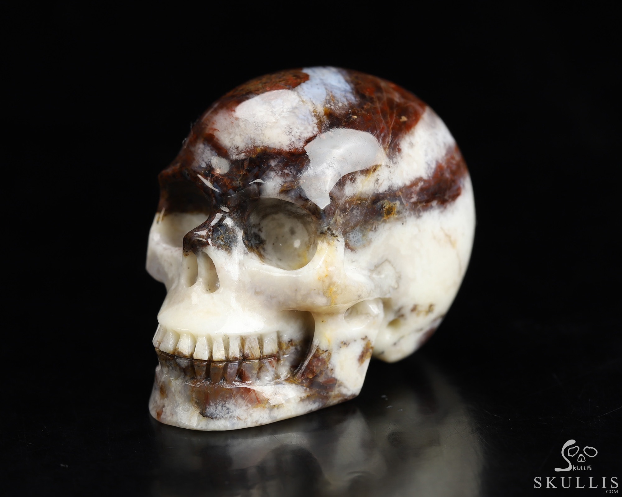 1.5" Pietersite Hand Carved Crystal Skull, Realistic, Crystal Healing 1.5" Pietersite Hand Carved Crystal Skull, Realistic, Crystal Healing