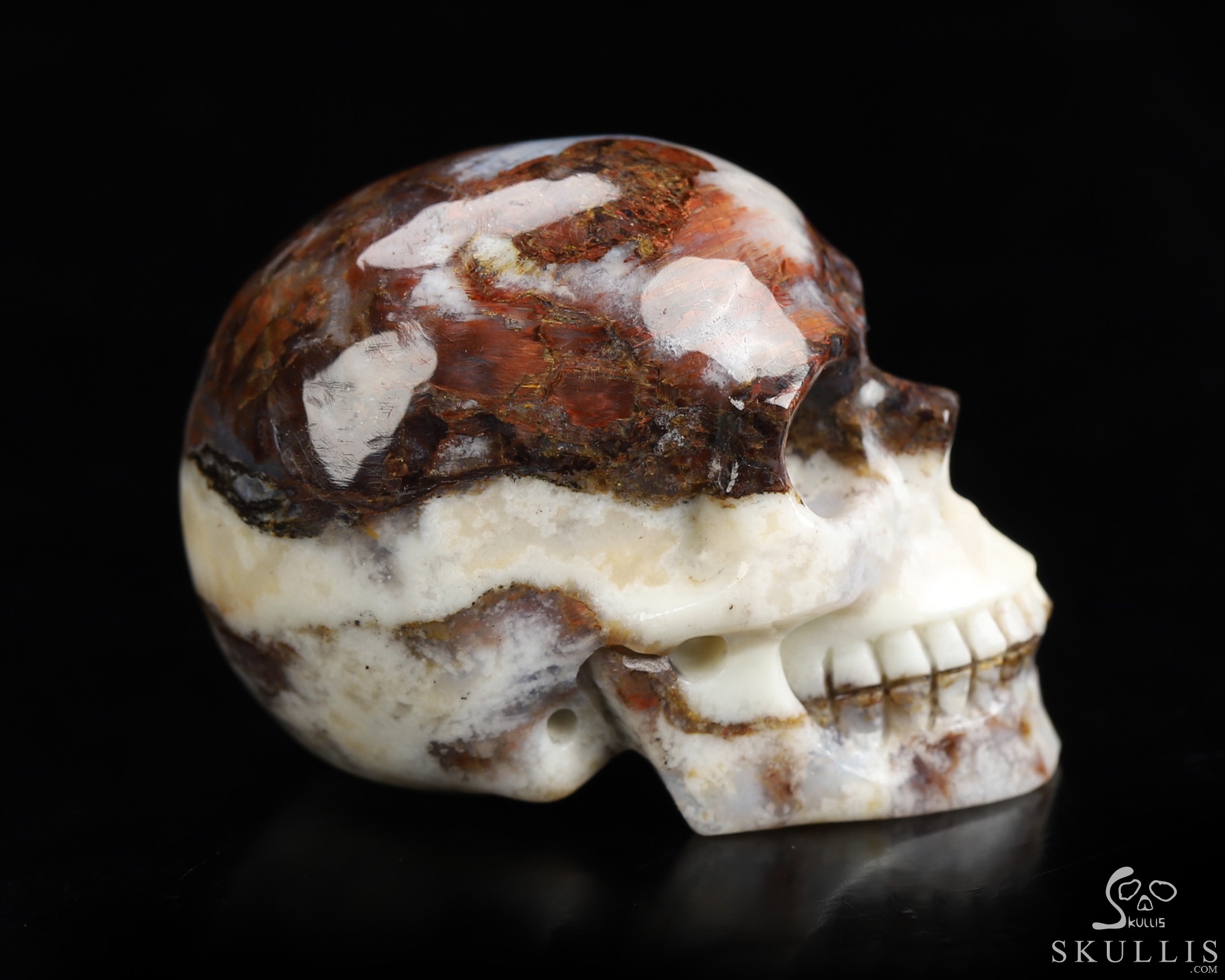 1.5" Pietersite Hand Carved Crystal Skull, Realistic, Crystal Healing 1.5" Pietersite Hand Carved Crystal Skull, Realistic, Crystal Healing