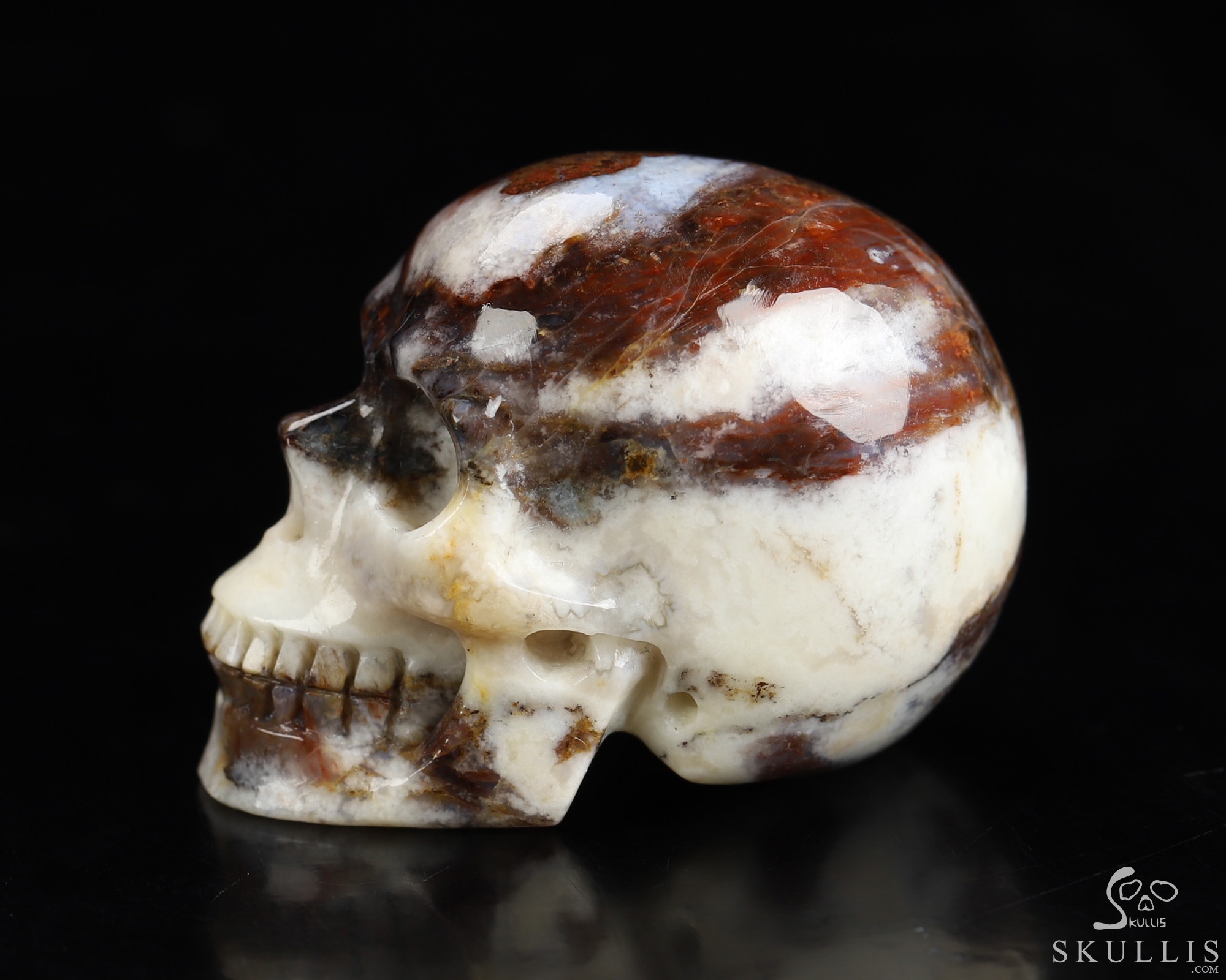 1.5" Pietersite Hand Carved Crystal Skull, Realistic, Crystal Healing 1.5" Pietersite Hand Carved Crystal Skull, Realistic, Crystal Healing