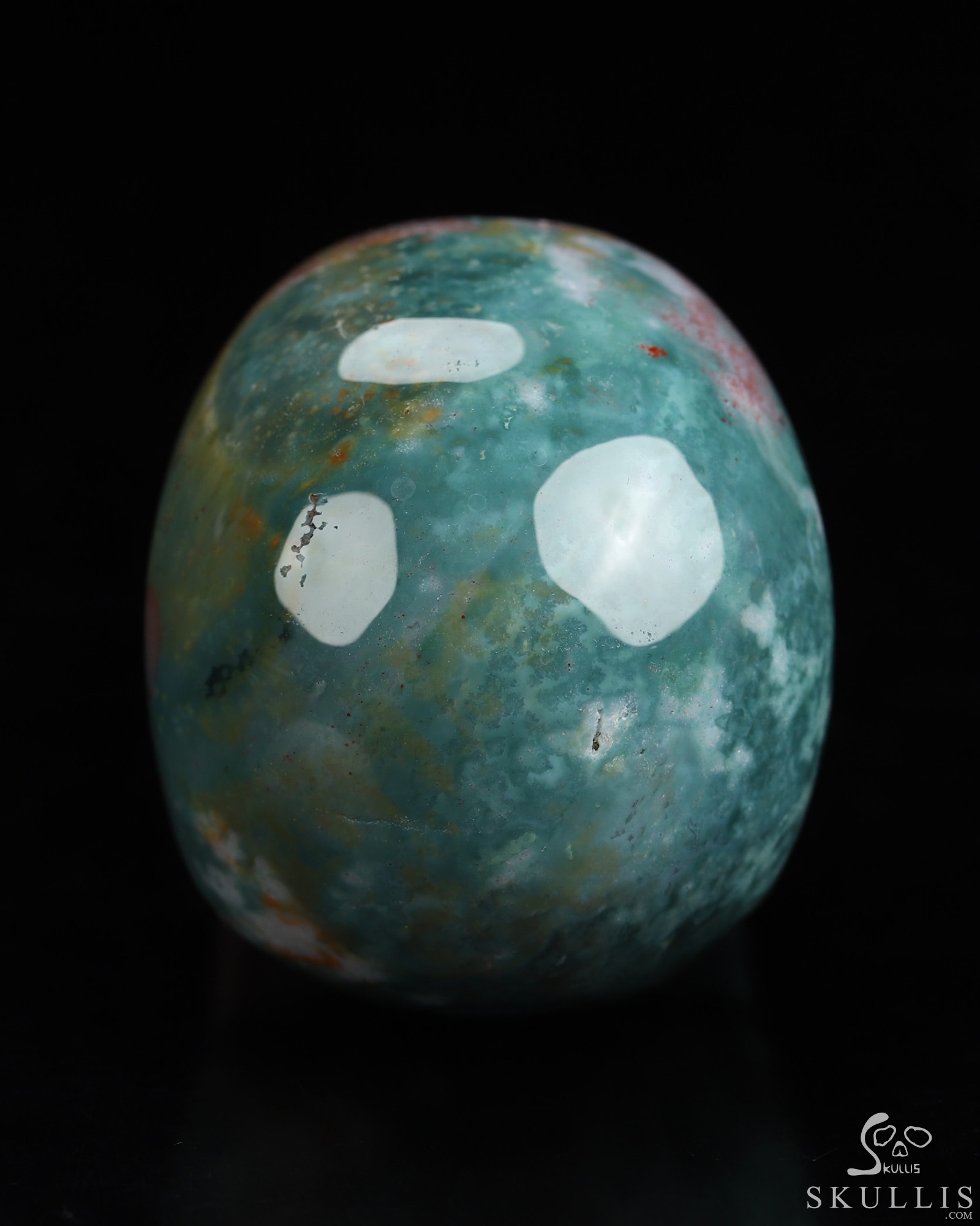 2.0" Bloodstone Hand Carved Crystal Skull, Realistic, Crystal Healing 2.0" Bloodstone Hand Carved Crystal Skull, Realistic, Crystal Healing