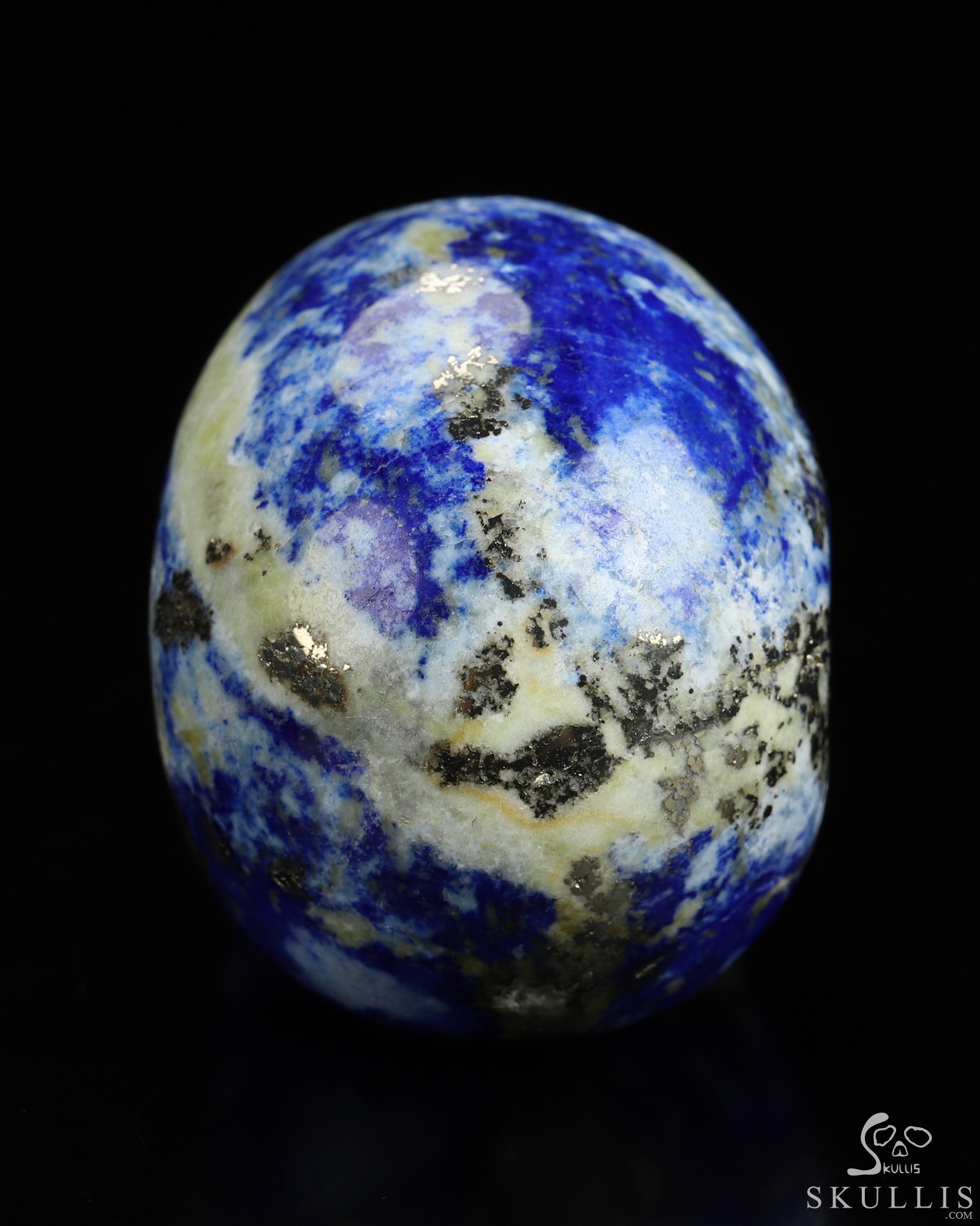 Gemstone 2.0" Lapis Lazuli Hand Carved Crystal Skull, Realistic, Crystal Healing Gemstone 2.0" Lapis Lazuli Hand Carved Crystal Skull, Realistic, Crystal Healing