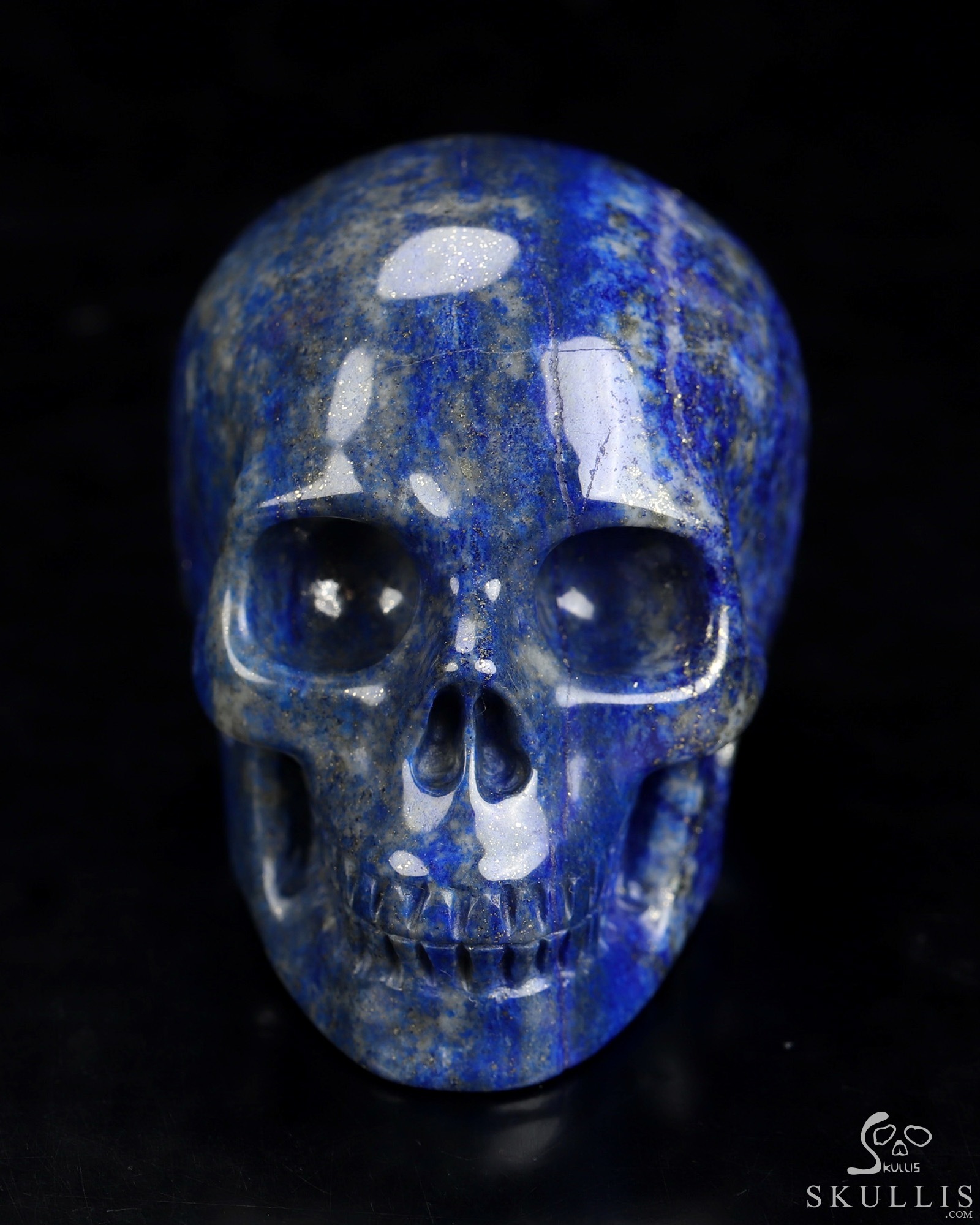 Gemstone 2.0" Lapis Lazuli Hand Carved Crystal Skull, Realistic, Crystal Healing Gemstone 2.0" Lapis Lazuli Hand Carved Crystal Skull, Realistic, Crystal Healing