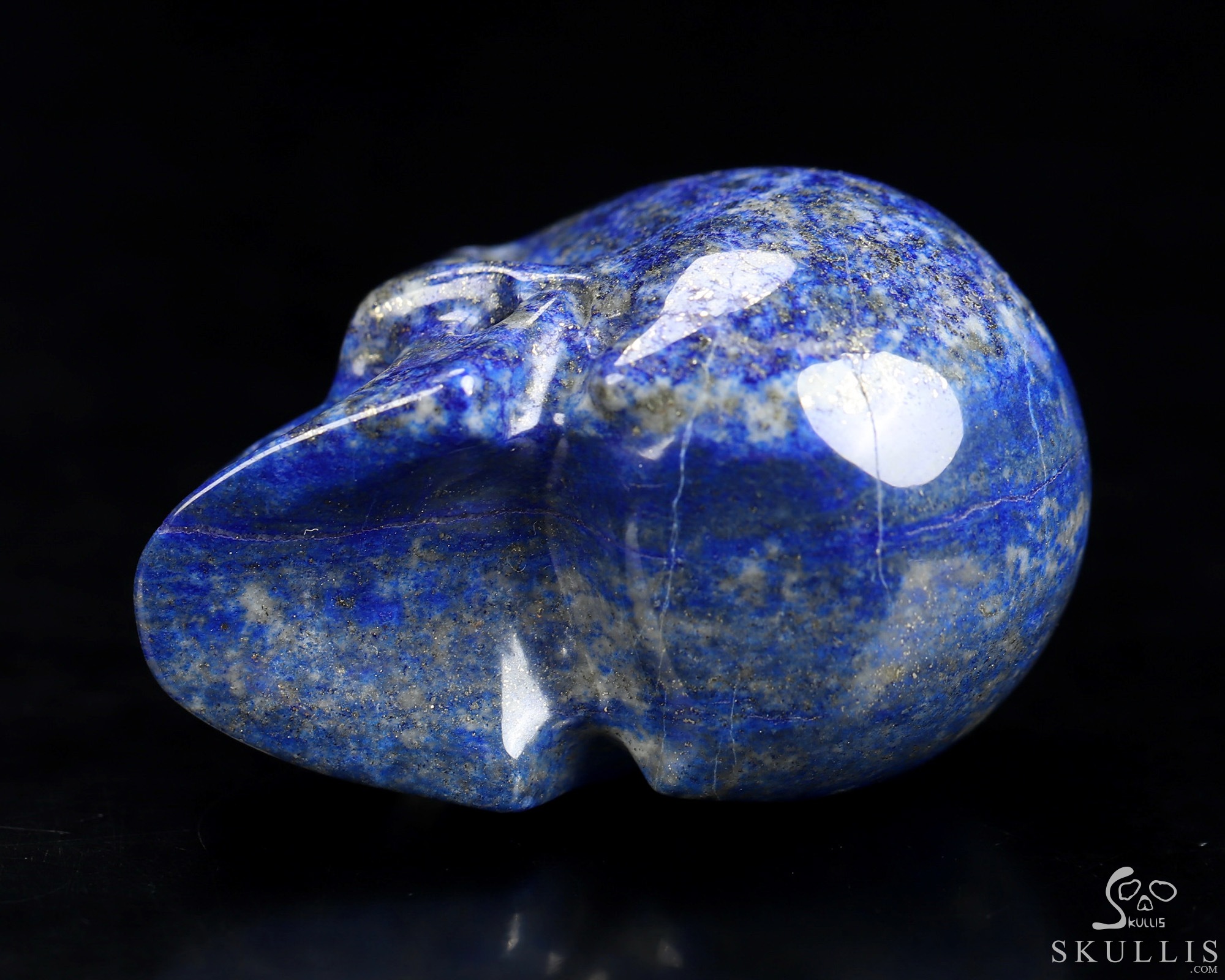 Gemstone 2.0" Lapis Lazuli Hand Carved Crystal Skull, Realistic, Crystal Healing Gemstone 2.0" Lapis Lazuli Hand Carved Crystal Skull, Realistic, Crystal Healing