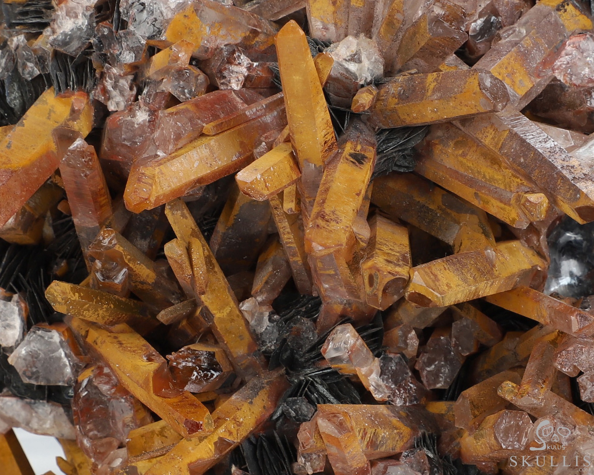 Lifesized 5.9" Limonite and Quartz Druse Hand Carved Crystal Skull, Crystal Healing Lifesized 5.9" Limonite and Quartz Druse Hand Carved Crystal Skull, Crystal Healing