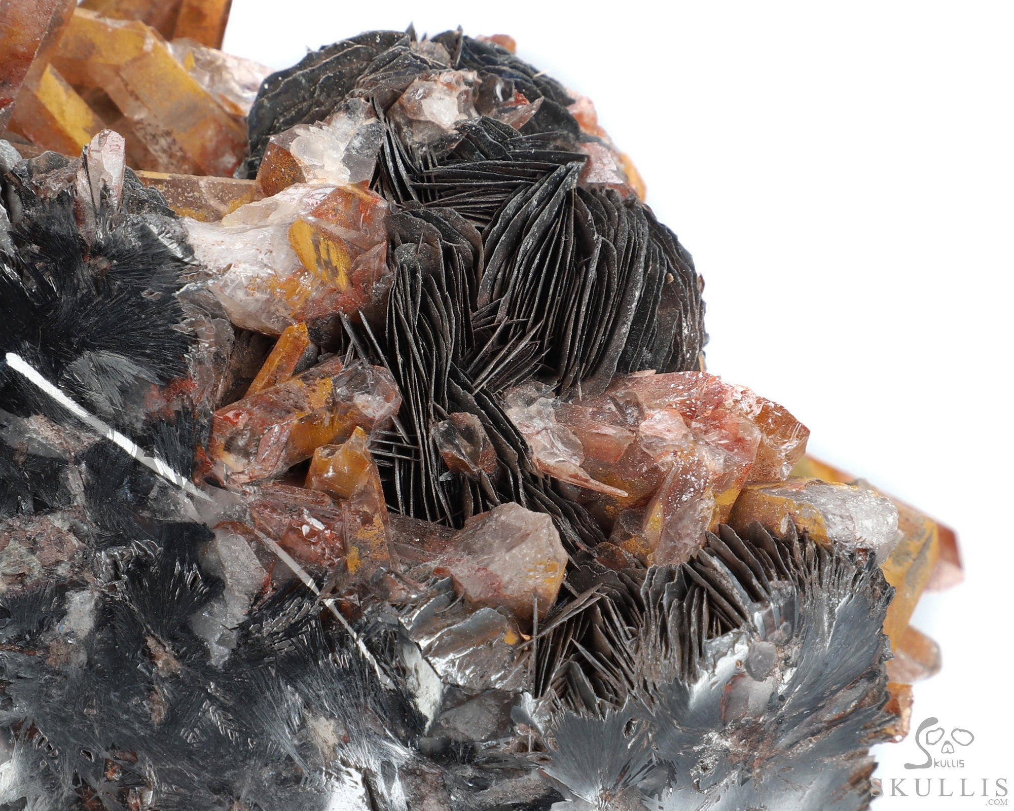 Lifesized 5.9" Limonite and Quartz Druse Hand Carved Crystal Skull, Crystal Healing Lifesized 5.9" Limonite and Quartz Druse Hand Carved Crystal Skull, Crystal Healing