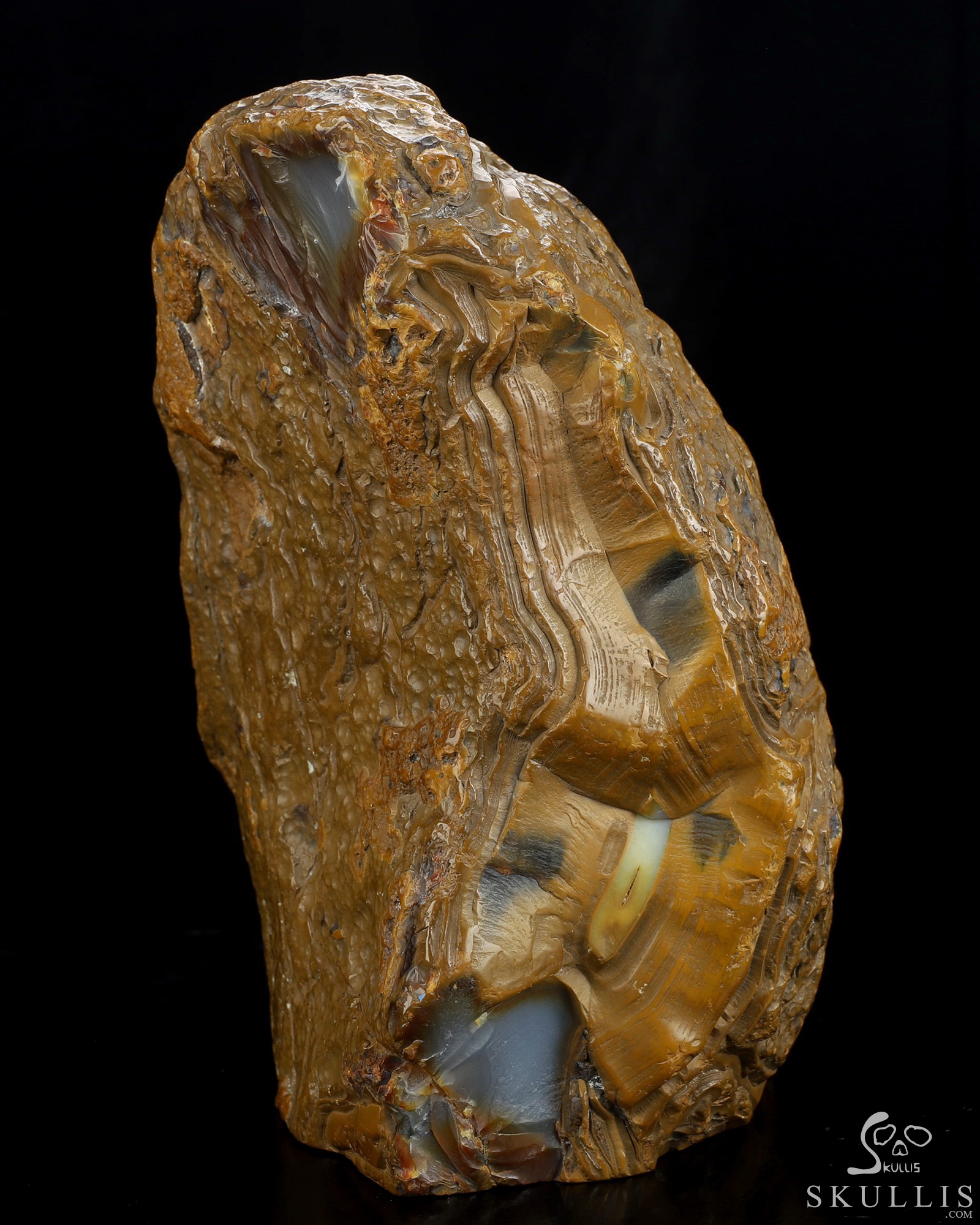 8.0" Agate Hand Carved Crystal Skull Fine Art Sculpture, Crystal Healing 8.0" Agate Hand Carved Crystal Skull Fine Art Sculpture, Crystal Healing