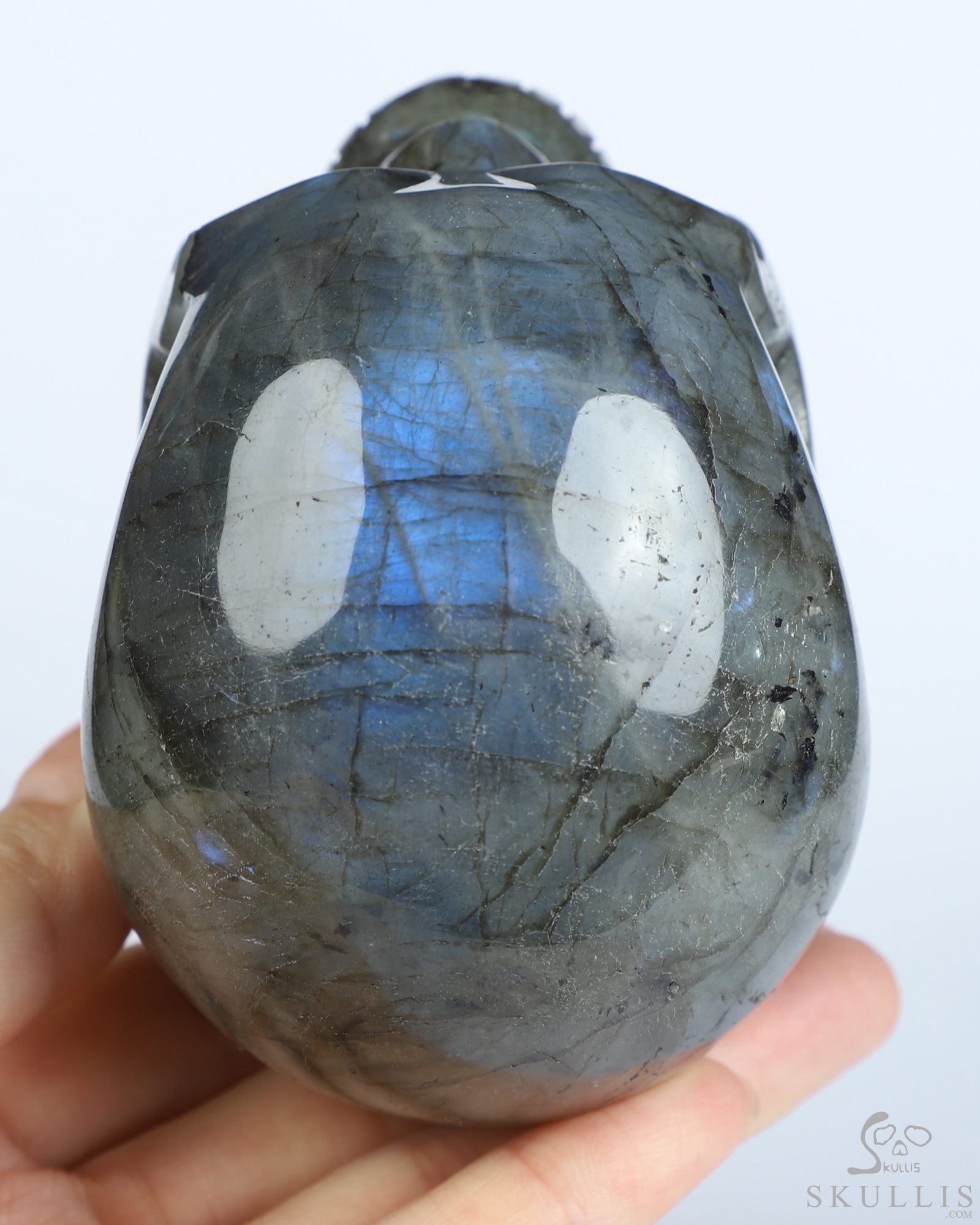 3.9" Labradorite Hand Carved Crystal Skull, Realistic, Crystal Healing 3.9" Labradorite Hand Carved Crystal Skull, Realistic, Crystal Healing