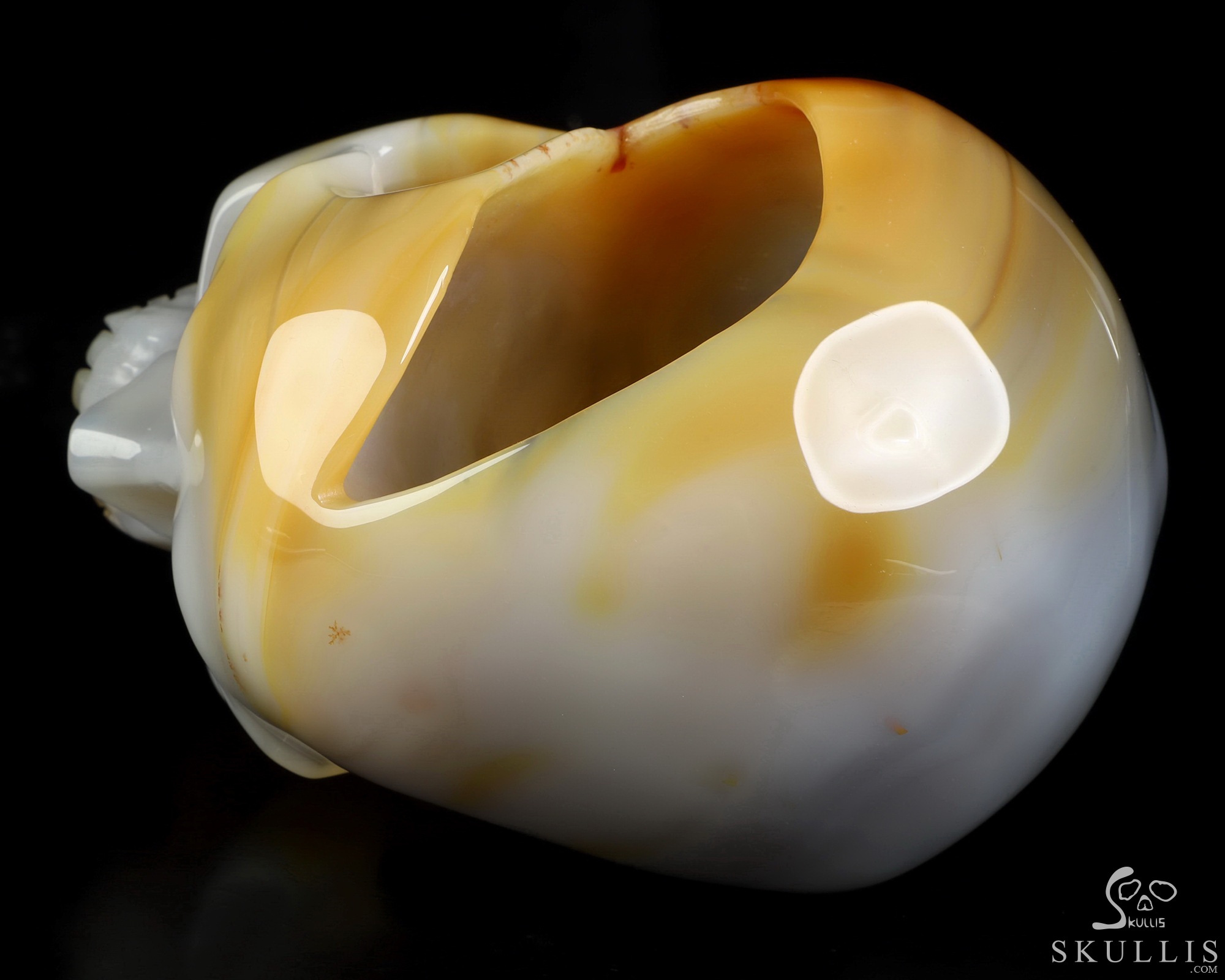 6.0" Carnelian Hand Carved Crystal Skull, Super Realistic, Crystal Healing 6.0" Carnelian Hand Carved Crystal Skull, Super Realistic, Crystal Healing