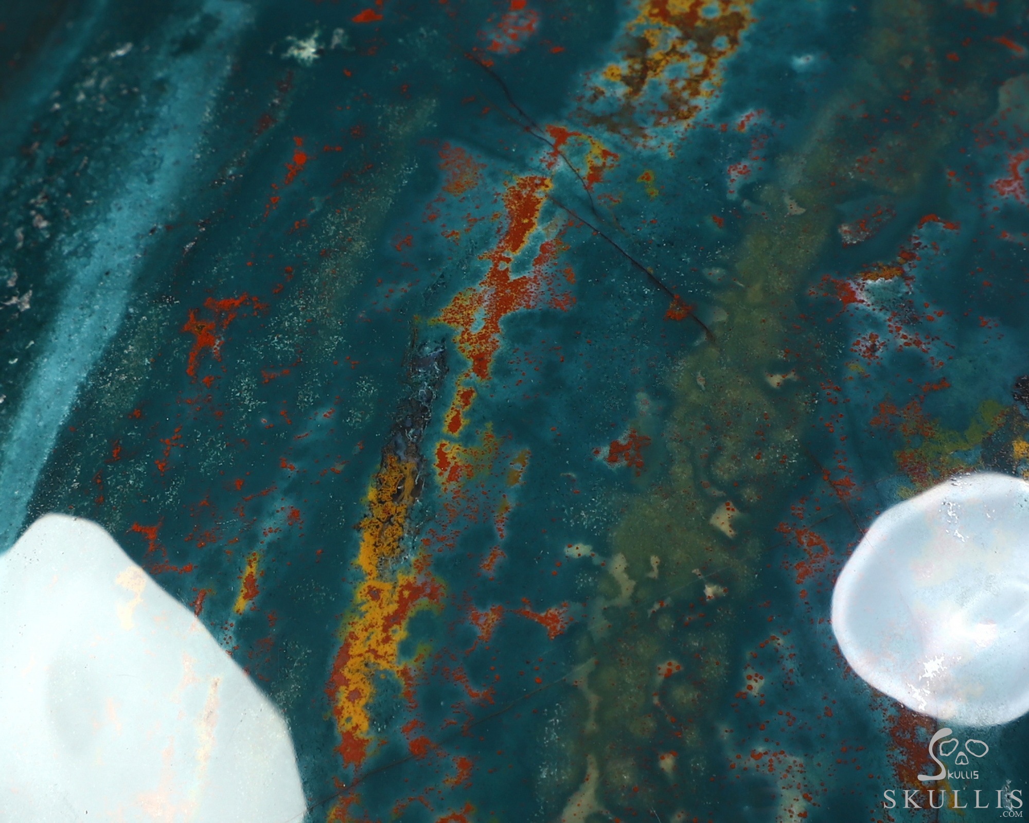 Lifesized 8.0" Bloodstone Hand Carved Crystal Skull, Super Realistic, Crystal Healing Lifesized 8.0" Bloodstone Hand Carved Crystal Skull, Super Realistic, Crystal Healing