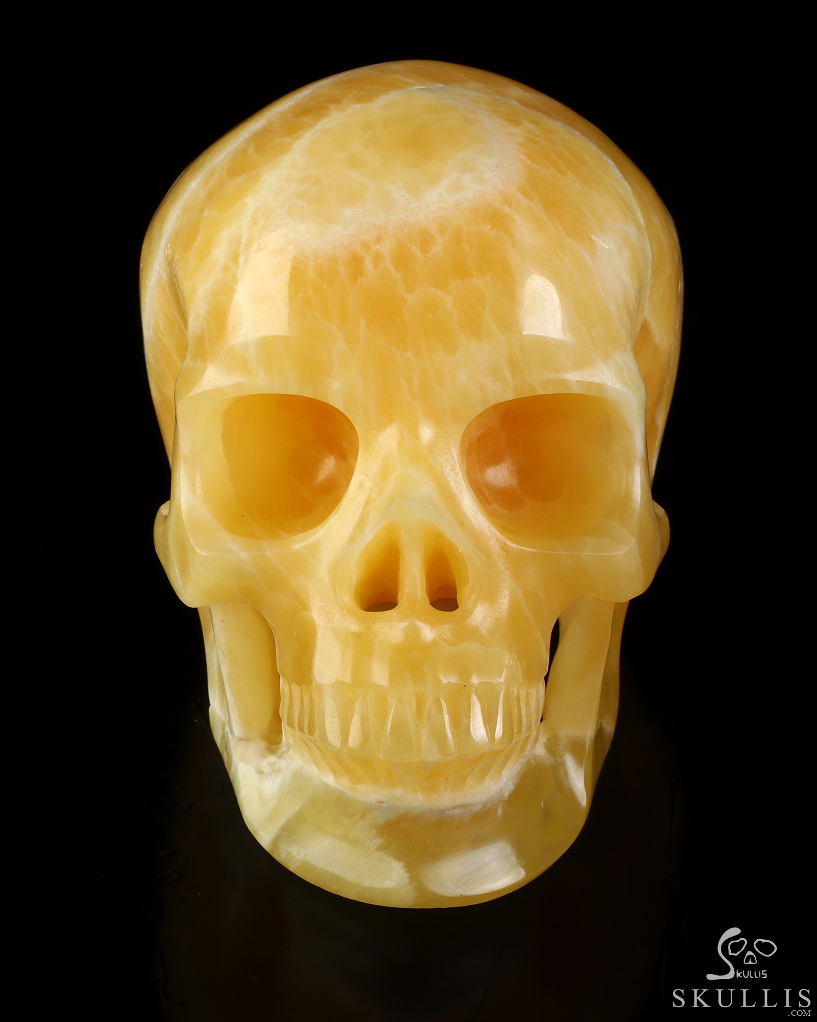 5.0" Beeswax Jade Hand Carved Crystal Skull, Super Realistic, Crystal Healing 5.0" Beeswax Jade Hand Carved Crystal Skull, Super Realistic, Crystal Healing