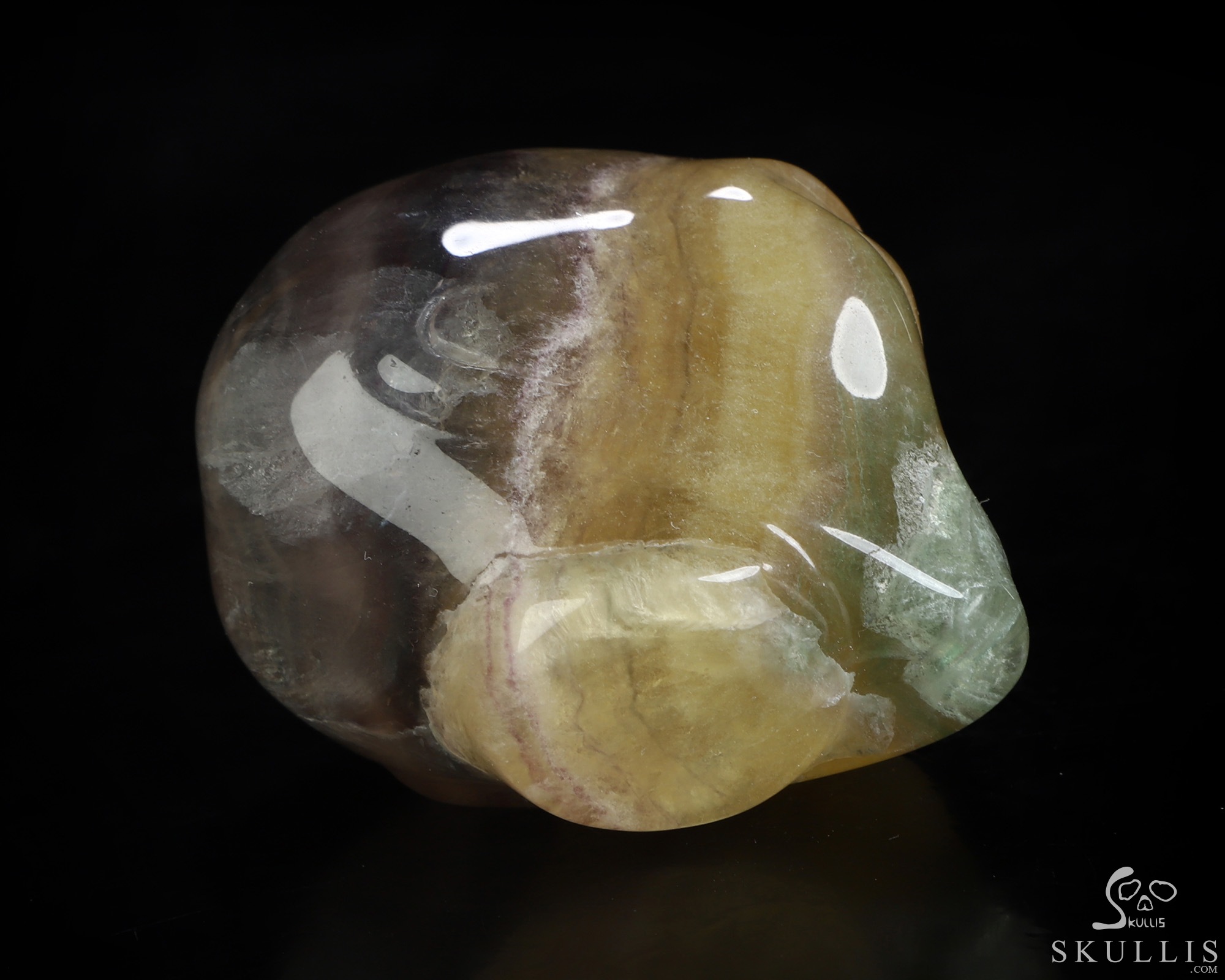 2.0" Fluorite Star Being Female Alien Crystal Skull Companion, Hand Carved Gemstone Fine Art Sculpture, Reiki Healing Stone Statue 2.0" Fluorite Star Being Female Alien Crystal Skull Companion, Hand Carved Gemstone Fine Art Sculpture, Reiki Healing Stone Statue