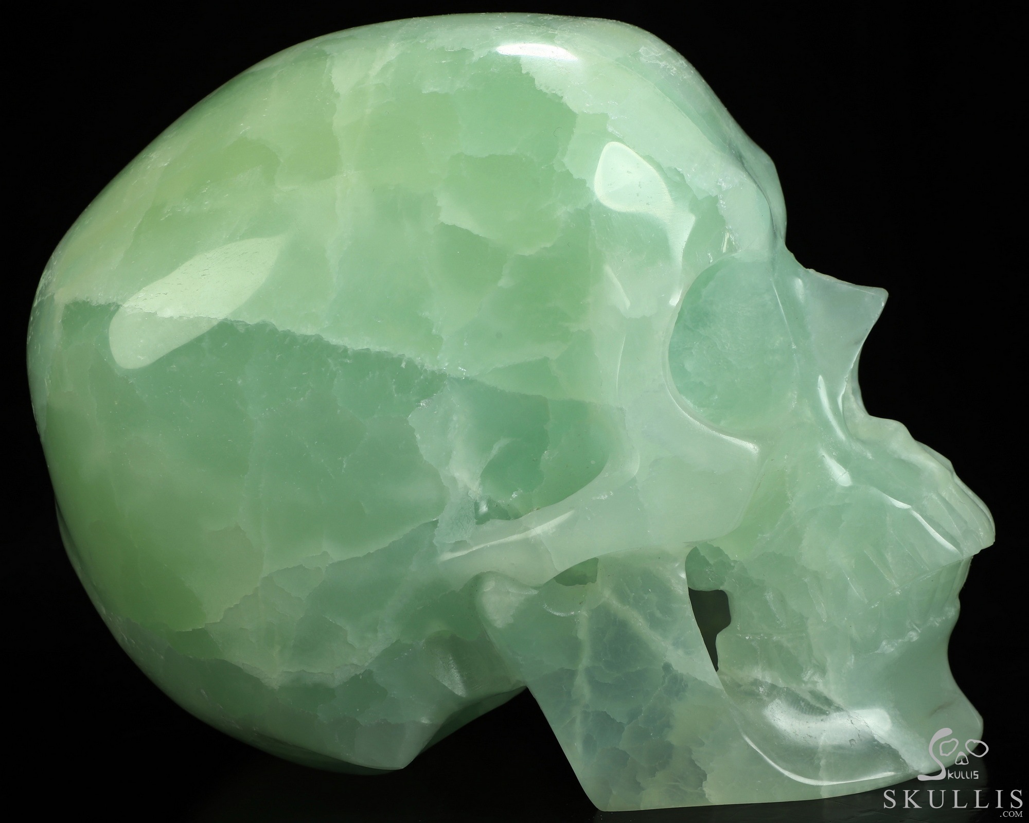 Lifesized 5.9" Picasso Calcite Hand Carved Crystal Skull, Super Realistic, Crystal Healing Lifesized 5.9" Picasso Calcite Hand Carved Crystal Skull, Super Realistic, Crystal Healing