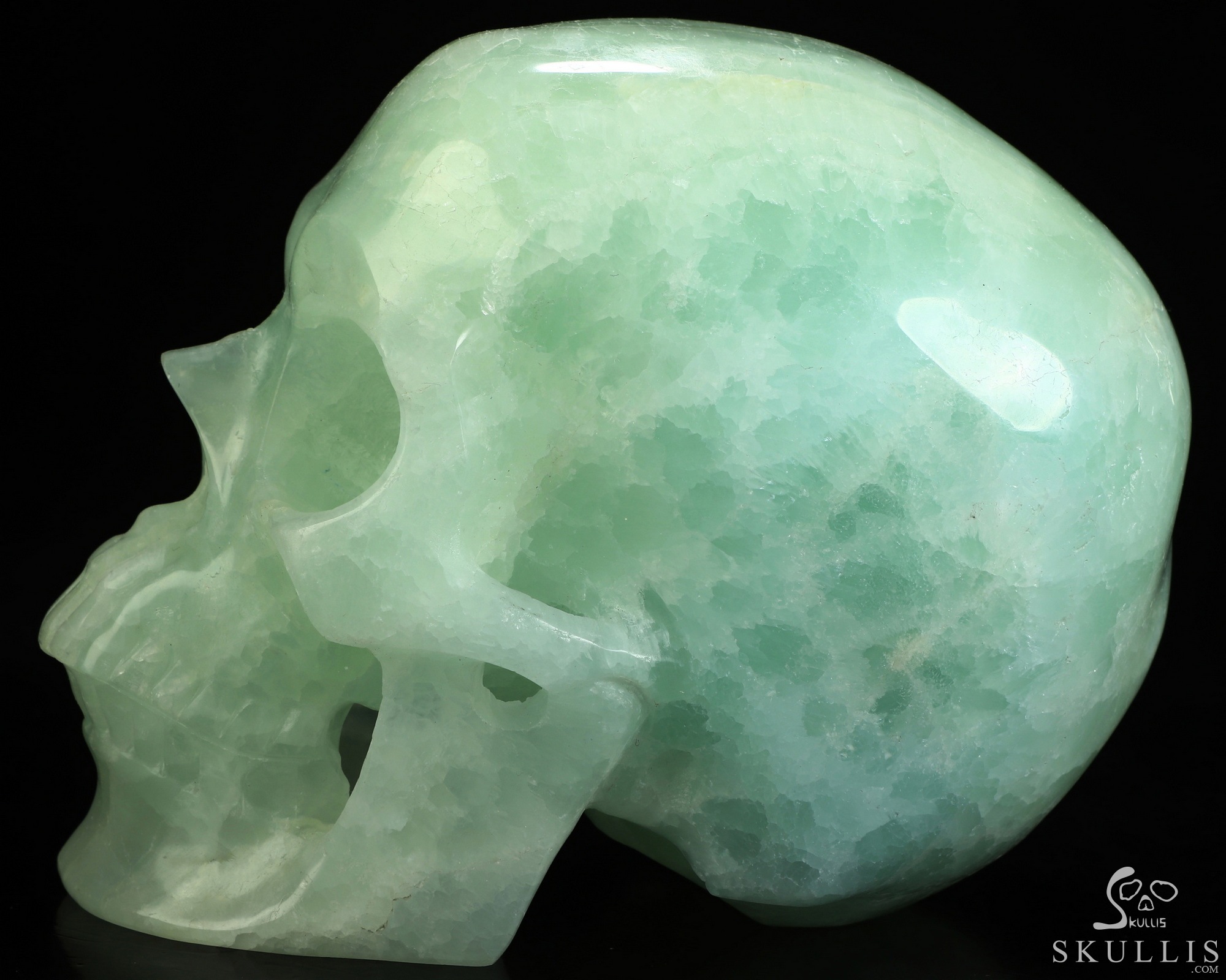 Lifesized 5.9" Picasso Calcite Hand Carved Crystal Skull, Super Realistic, Crystal Healing Lifesized 5.9" Picasso Calcite Hand Carved Crystal Skull, Super Realistic, Crystal Healing
