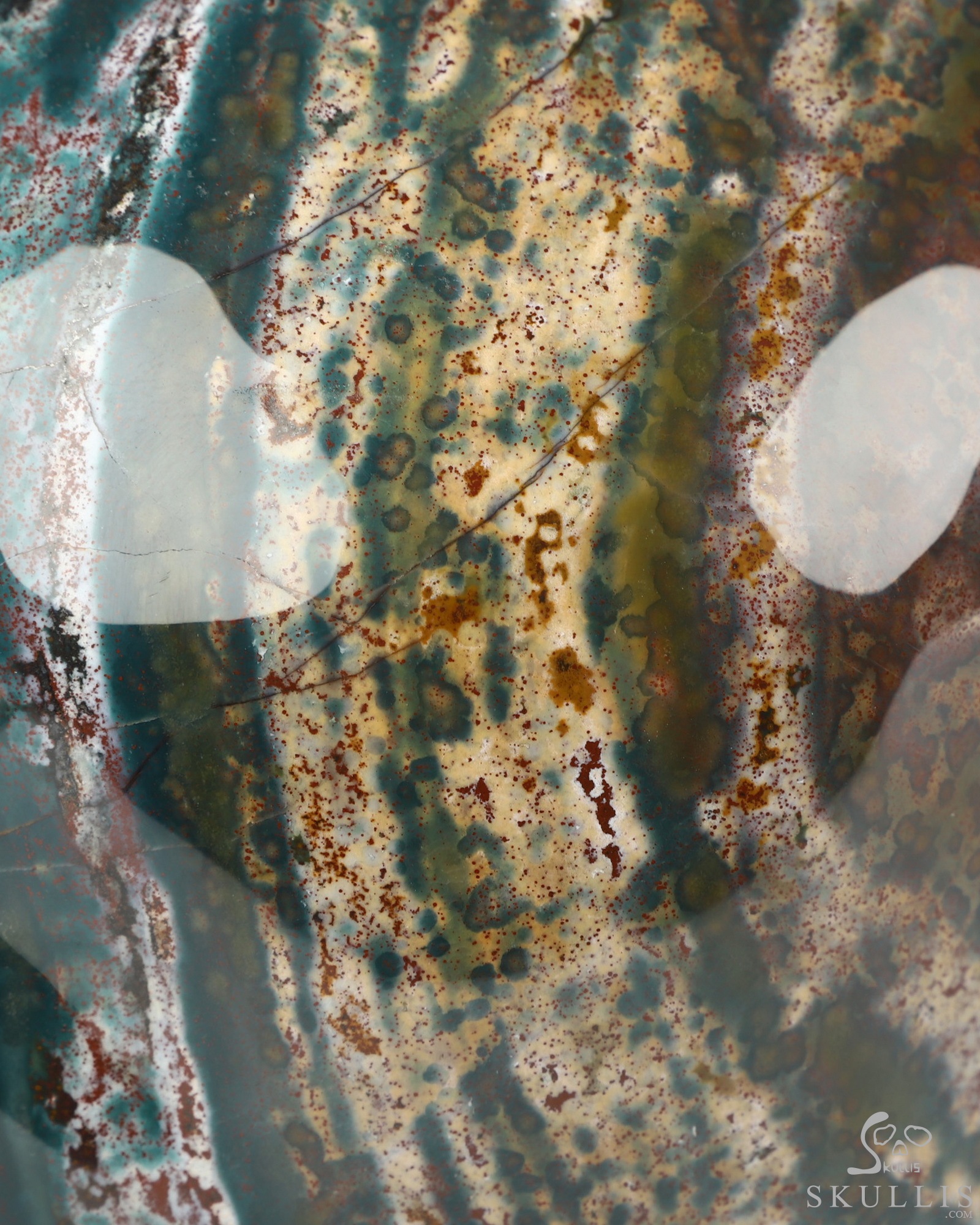 Lifesized 7.4" Bloodstone Hand Carved Crystal Skull, Super Realistic, Crystal Healing Lifesized 7.4" Bloodstone Hand Carved Crystal Skull, Super Realistic, Crystal Healing