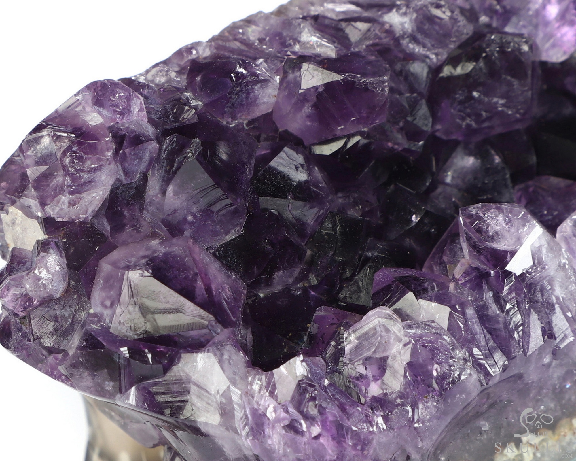 6.4" Agate Amethyst Geode Hand Carved Crystal Elongated Mayan Alien Skull with Spine Sculpture, Crystal Healing 6.4" Agate Amethyst Geode Hand Carved Crystal Elongated Mayan Alien Skull with Spine Sculpture, Crystal Healing