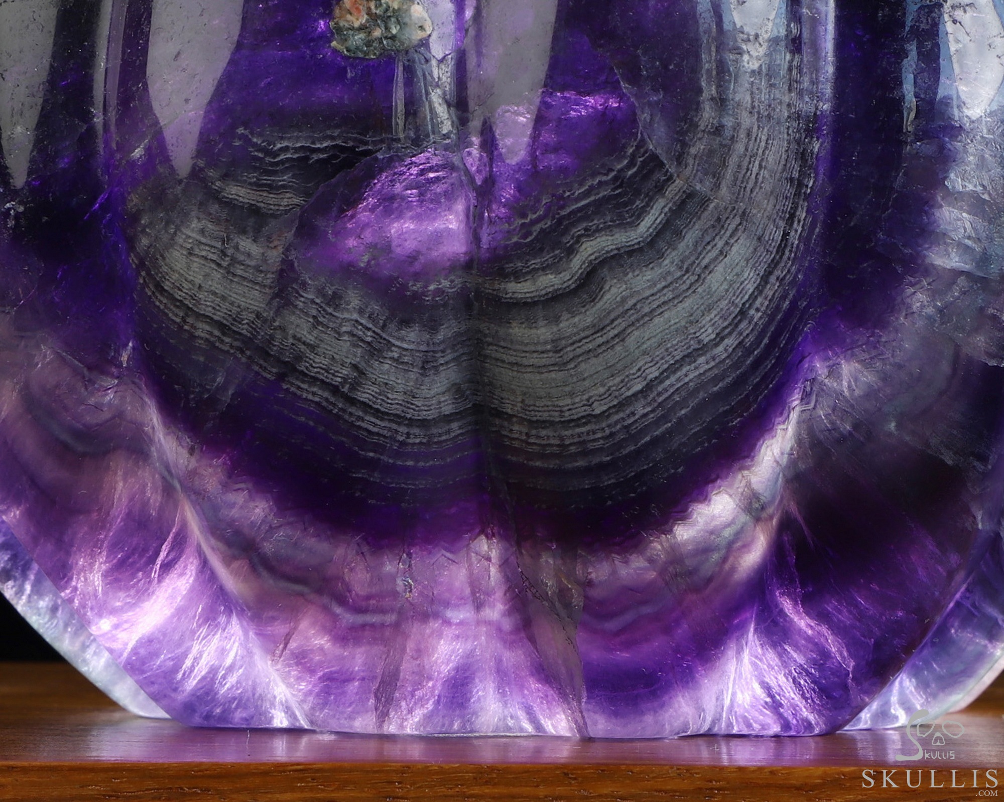 5.2" Fluorite Hand Carved Hollow Crystal Owl Pumpkin Fine Art Sculpture Lamp/Light, Crystal Healing 5.2" Fluorite Hand Carved Hollow Crystal Owl Pumpkin Fine Art Sculpture Lamp/Light, Crystal Healing