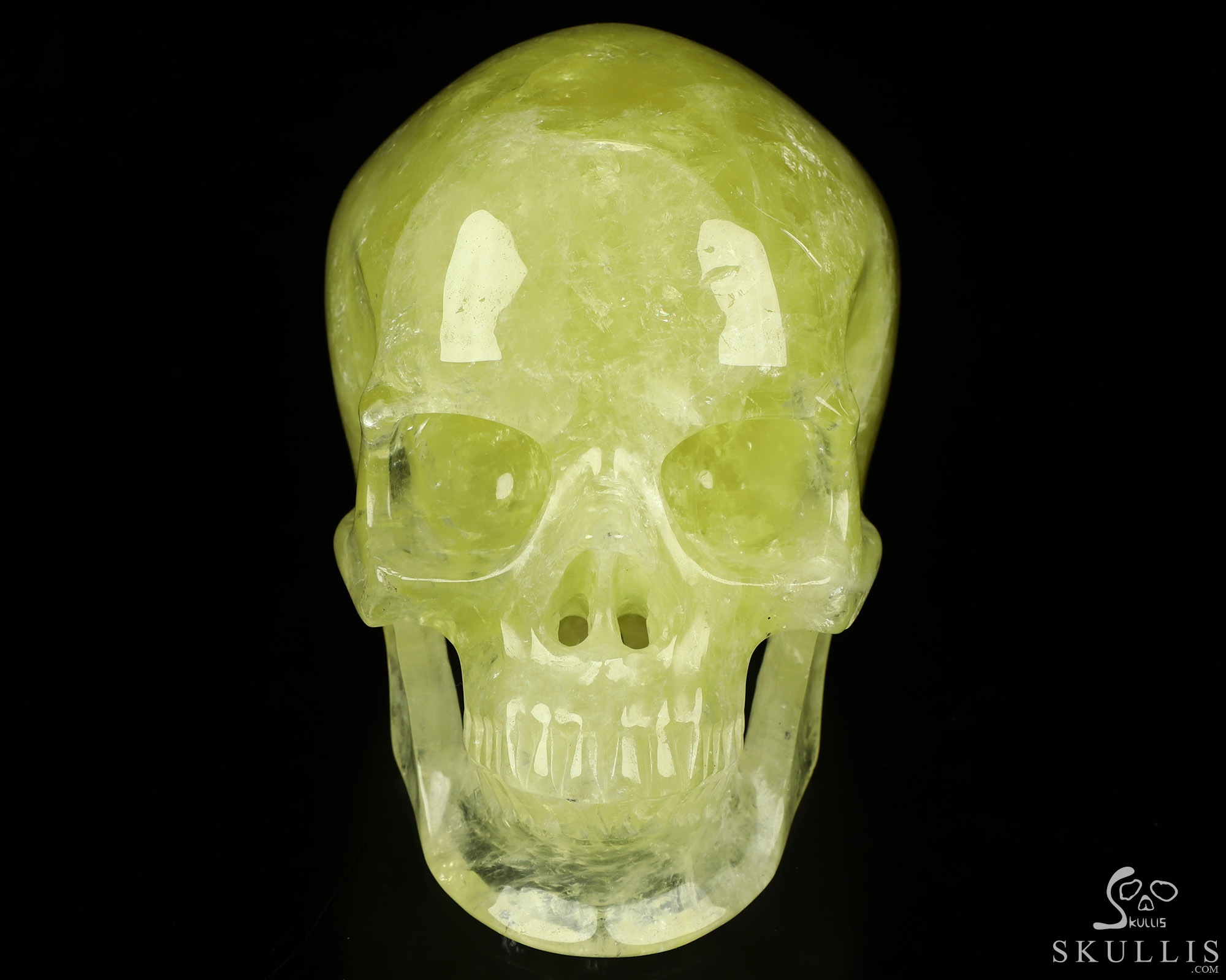Lifesized 5.9" Citrine Hand Carved Crystal Skull, Super Realistic, Crystal Healing Lifesized 5.9" Citrine Hand Carved Crystal Skull, Super Realistic, Crystal Healing