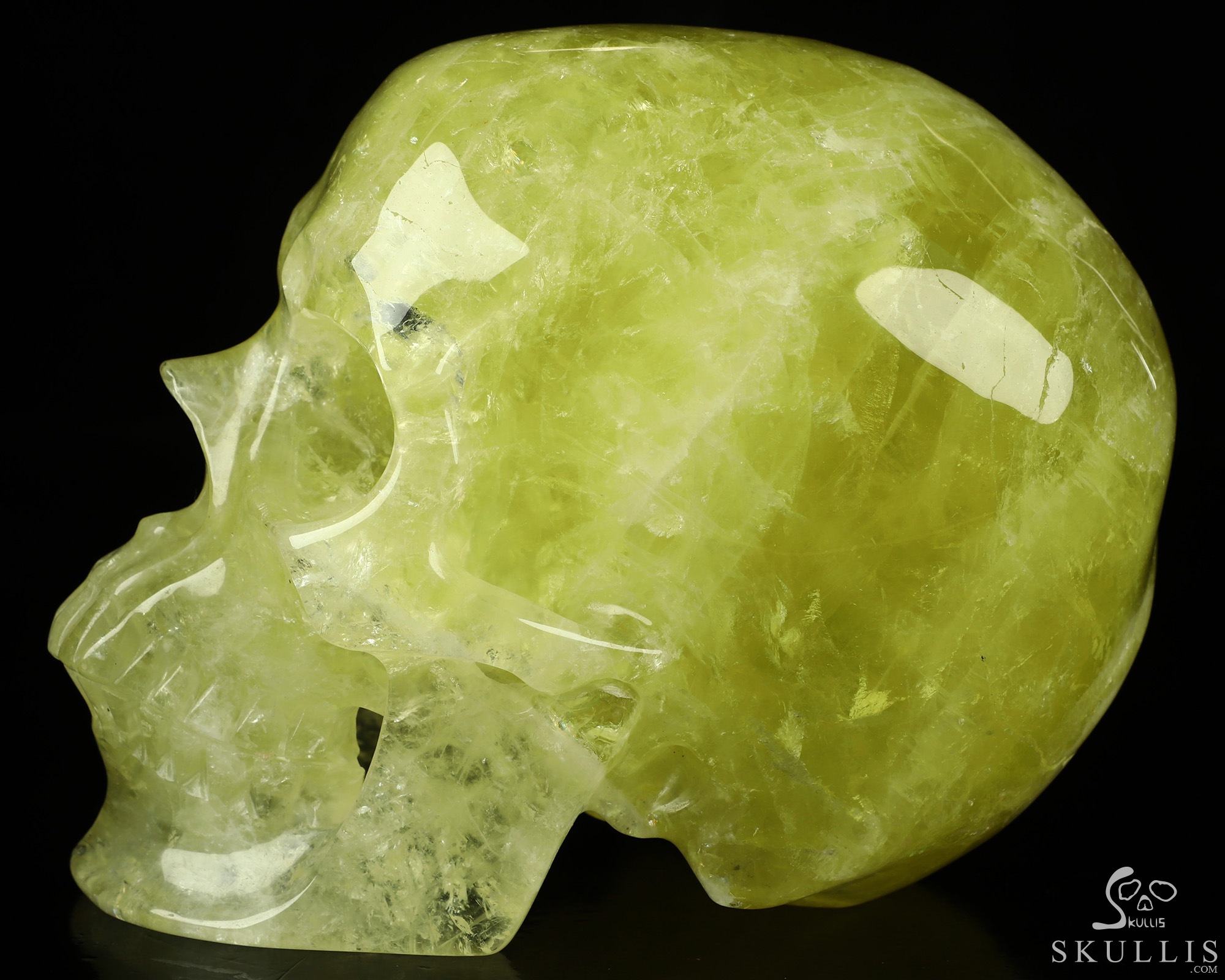 Lifesized 5.9" Citrine Hand Carved Crystal Skull, Super Realistic, Crystal Healing Lifesized 5.9" Citrine Hand Carved Crystal Skull, Super Realistic, Crystal Healing