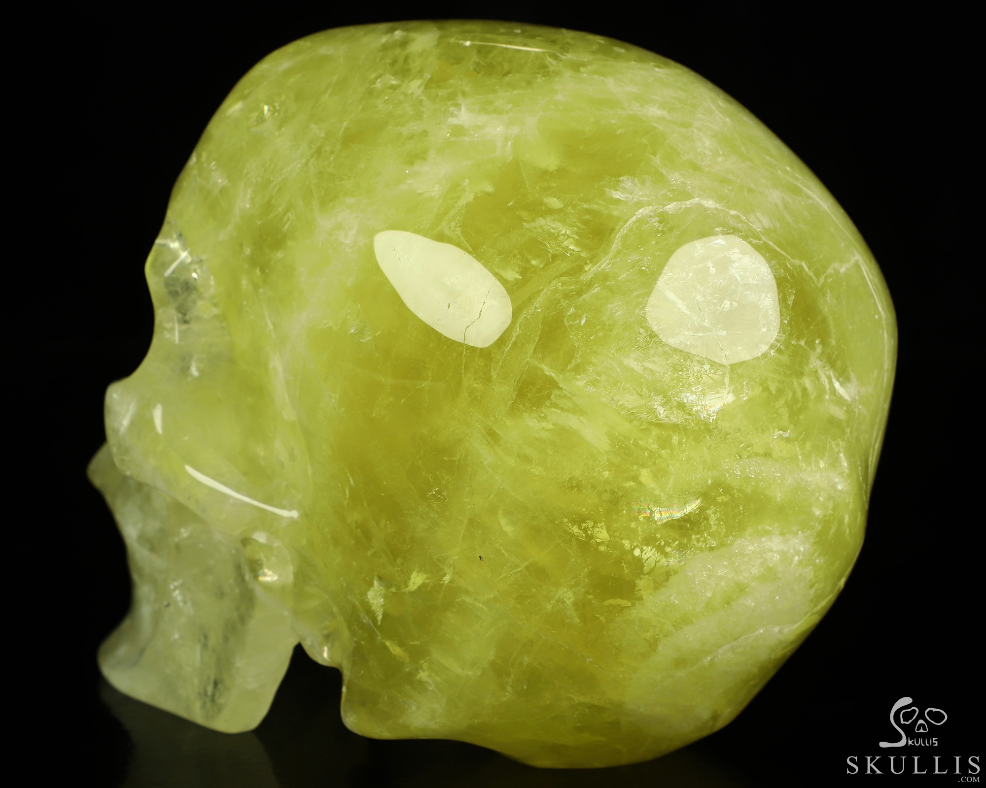 Lifesized 5.9" Citrine Hand Carved Crystal Skull, Super Realistic, Crystal Healing Lifesized 5.9" Citrine Hand Carved Crystal Skull, Super Realistic, Crystal Healing
