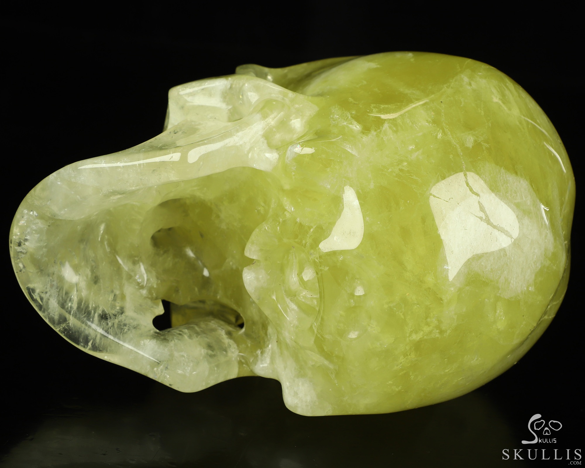 Lifesized 5.9" Citrine Hand Carved Crystal Skull, Super Realistic, Crystal Healing Lifesized 5.9" Citrine Hand Carved Crystal Skull, Super Realistic, Crystal Healing