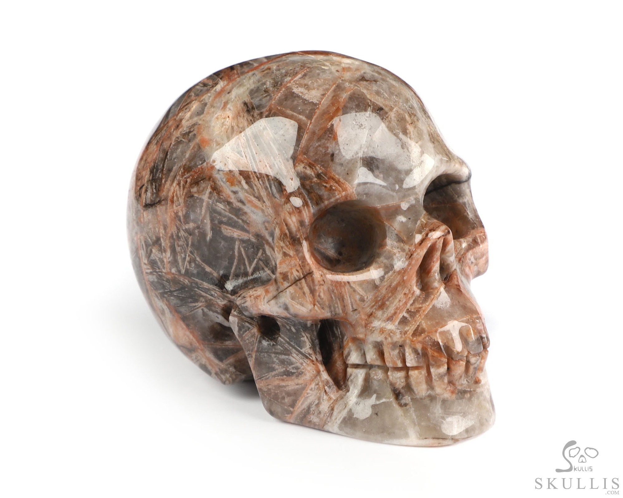 2.0" Red Giraffe Jasper Hand Carved Crystal Skull, Realistic, Crystal Healing 2.0" Red Giraffe Jasper Hand Carved Crystal Skull, Realistic, Crystal Healing
