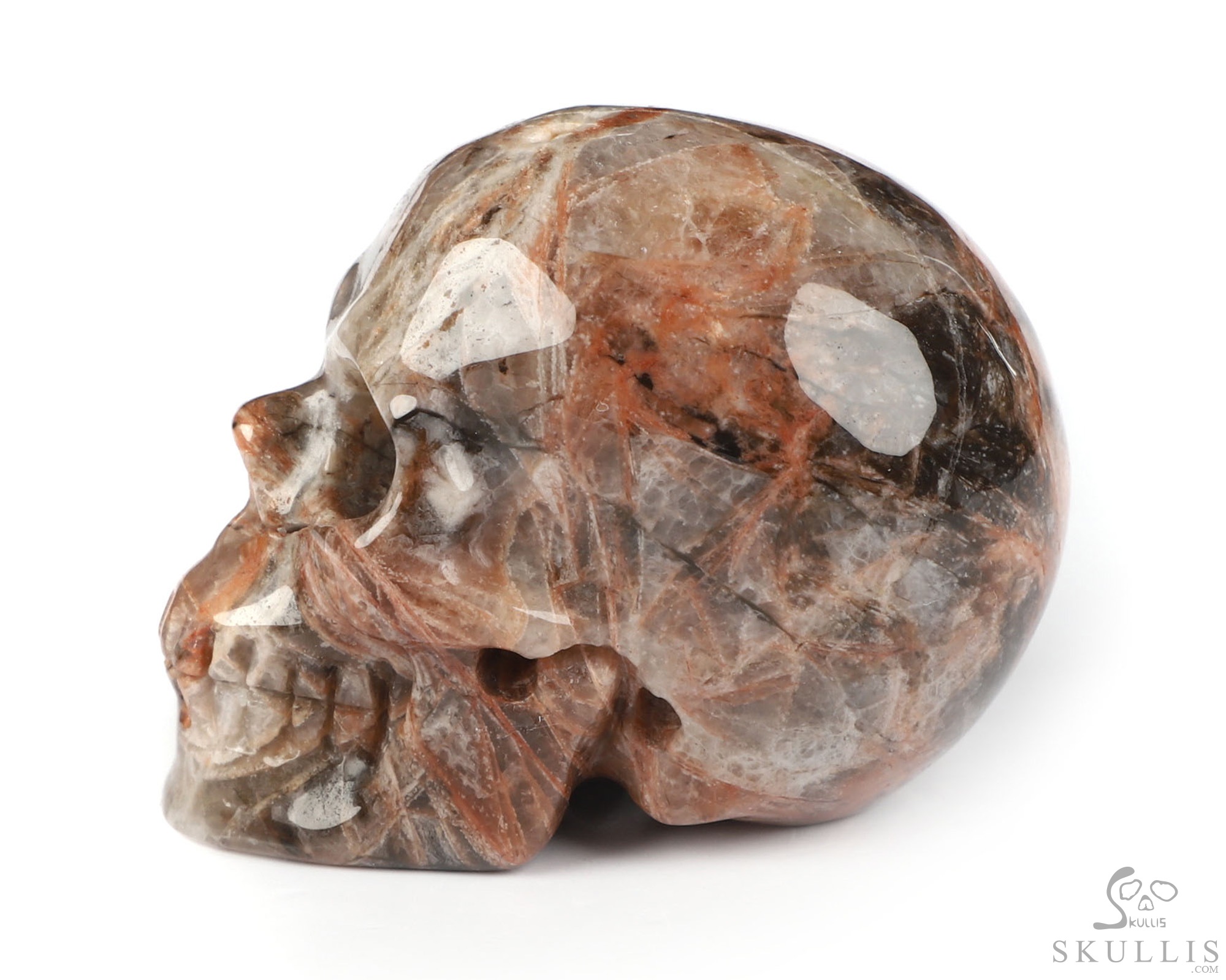 2.0" Red Giraffe Jasper Hand Carved Crystal Skull, Realistic, Crystal Healing 2.0" Red Giraffe Jasper Hand Carved Crystal Skull, Realistic, Crystal Healing
