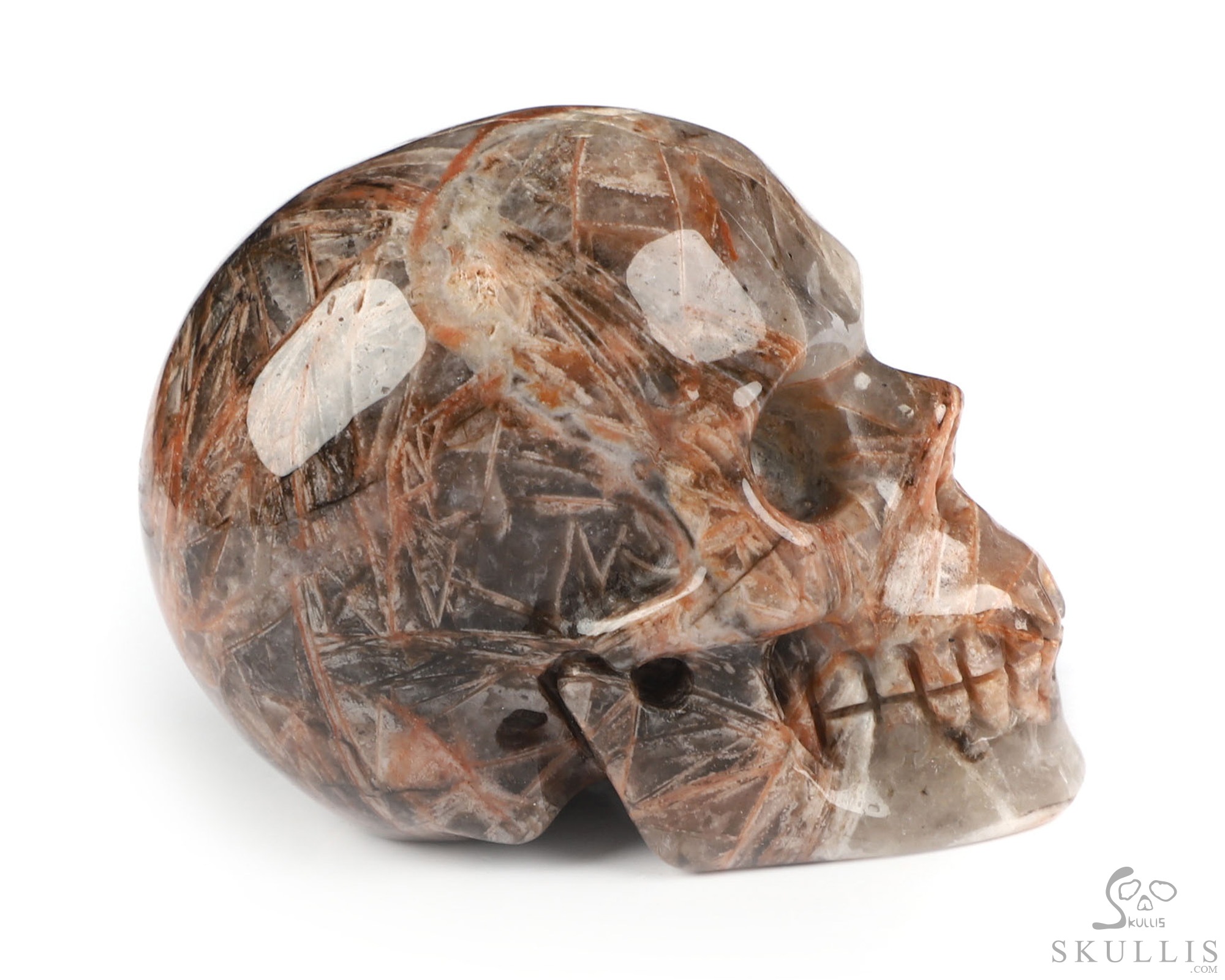 2.0" Red Giraffe Jasper Hand Carved Crystal Skull, Realistic, Crystal Healing 2.0" Red Giraffe Jasper Hand Carved Crystal Skull, Realistic, Crystal Healing