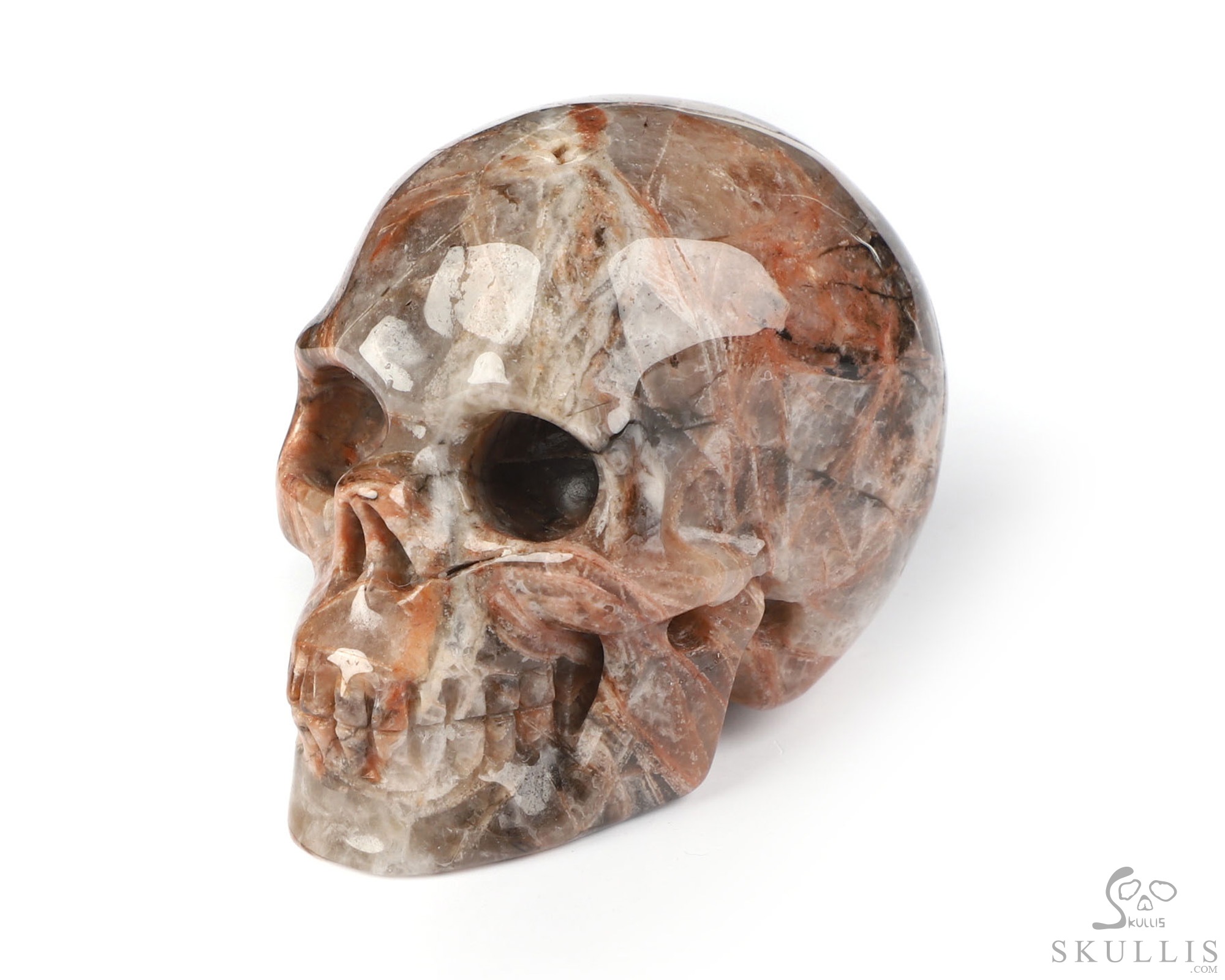 2.0" Red Giraffe Jasper Hand Carved Crystal Skull, Realistic, Crystal Healing 2.0" Red Giraffe Jasper Hand Carved Crystal Skull, Realistic, Crystal Healing